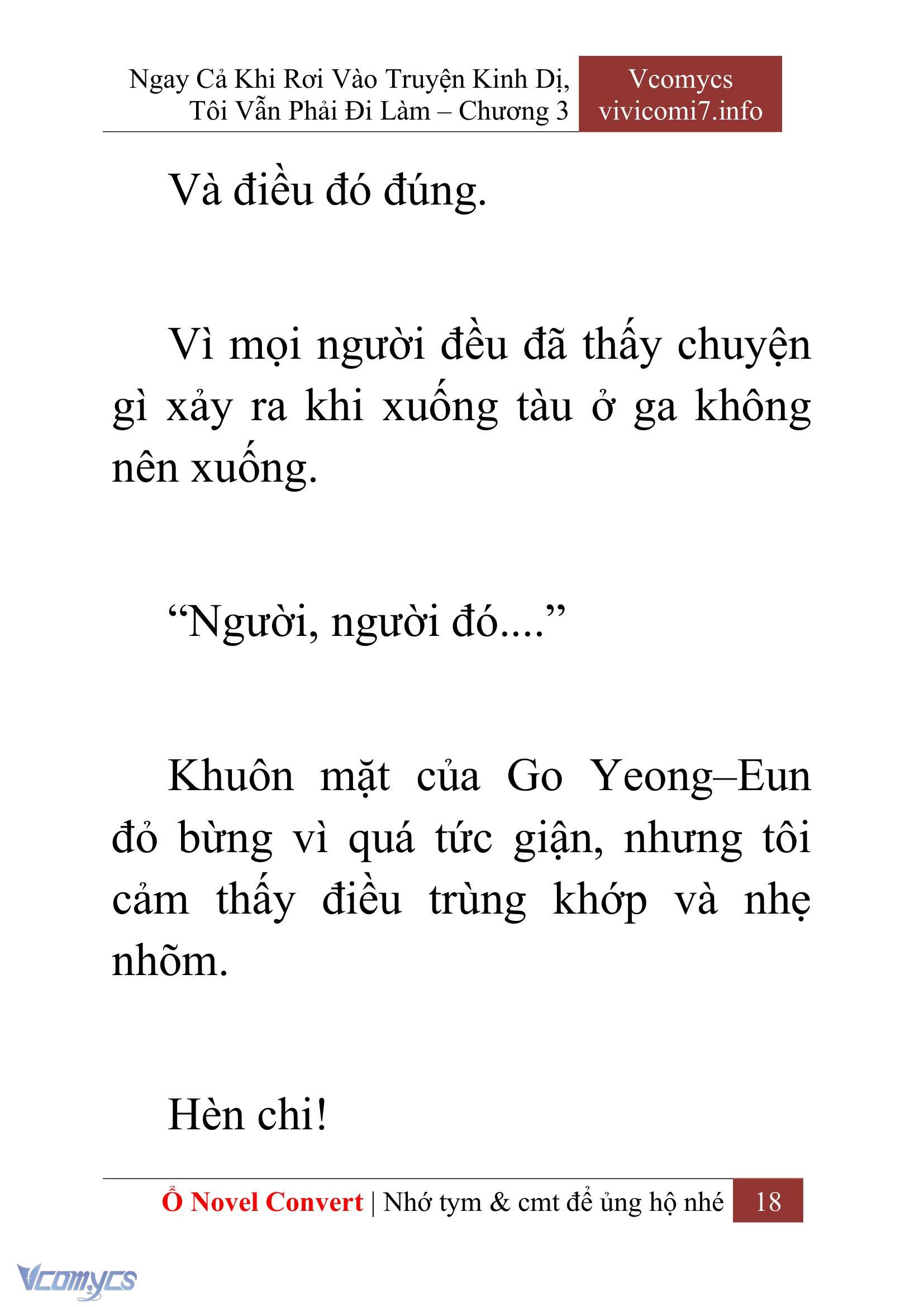 [Novel] Ngay Cả Khi Rơi Vào Truyện Kinh Dị, Tôi Vẫn Phải Đi Làm Chapter 3 - Trang 20