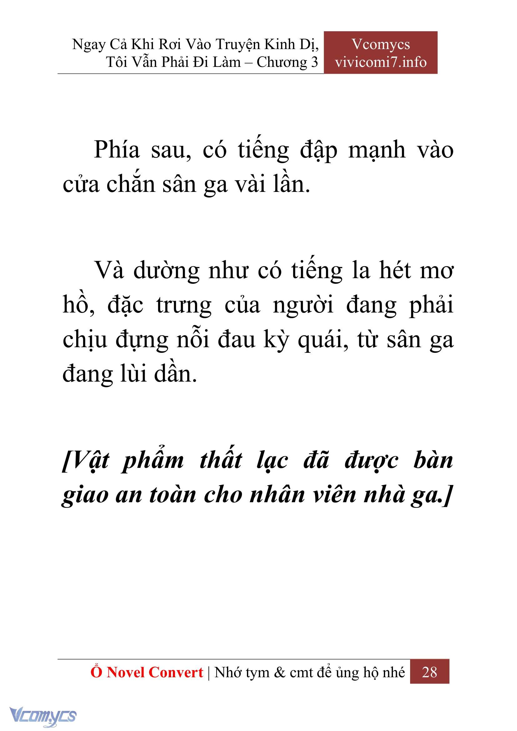 [Novel] Ngay Cả Khi Rơi Vào Truyện Kinh Dị, Tôi Vẫn Phải Đi Làm Chapter 3 - Trang 30