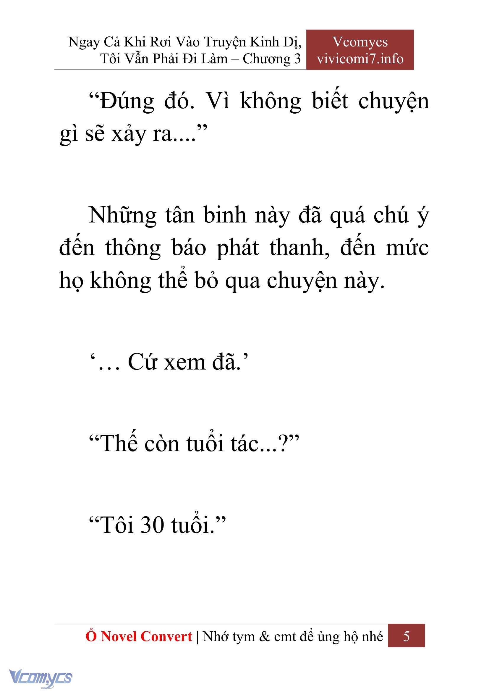 [Novel] Ngay Cả Khi Rơi Vào Truyện Kinh Dị, Tôi Vẫn Phải Đi Làm Chapter 3 - Trang 7