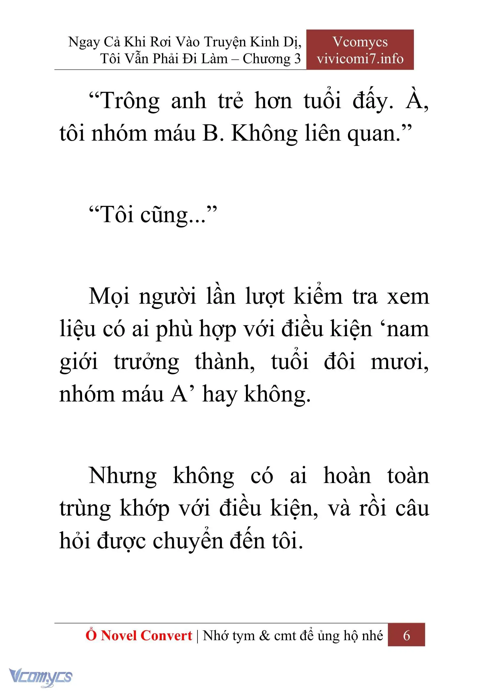 [Novel] Ngay Cả Khi Rơi Vào Truyện Kinh Dị, Tôi Vẫn Phải Đi Làm Chapter 3 - Trang 8