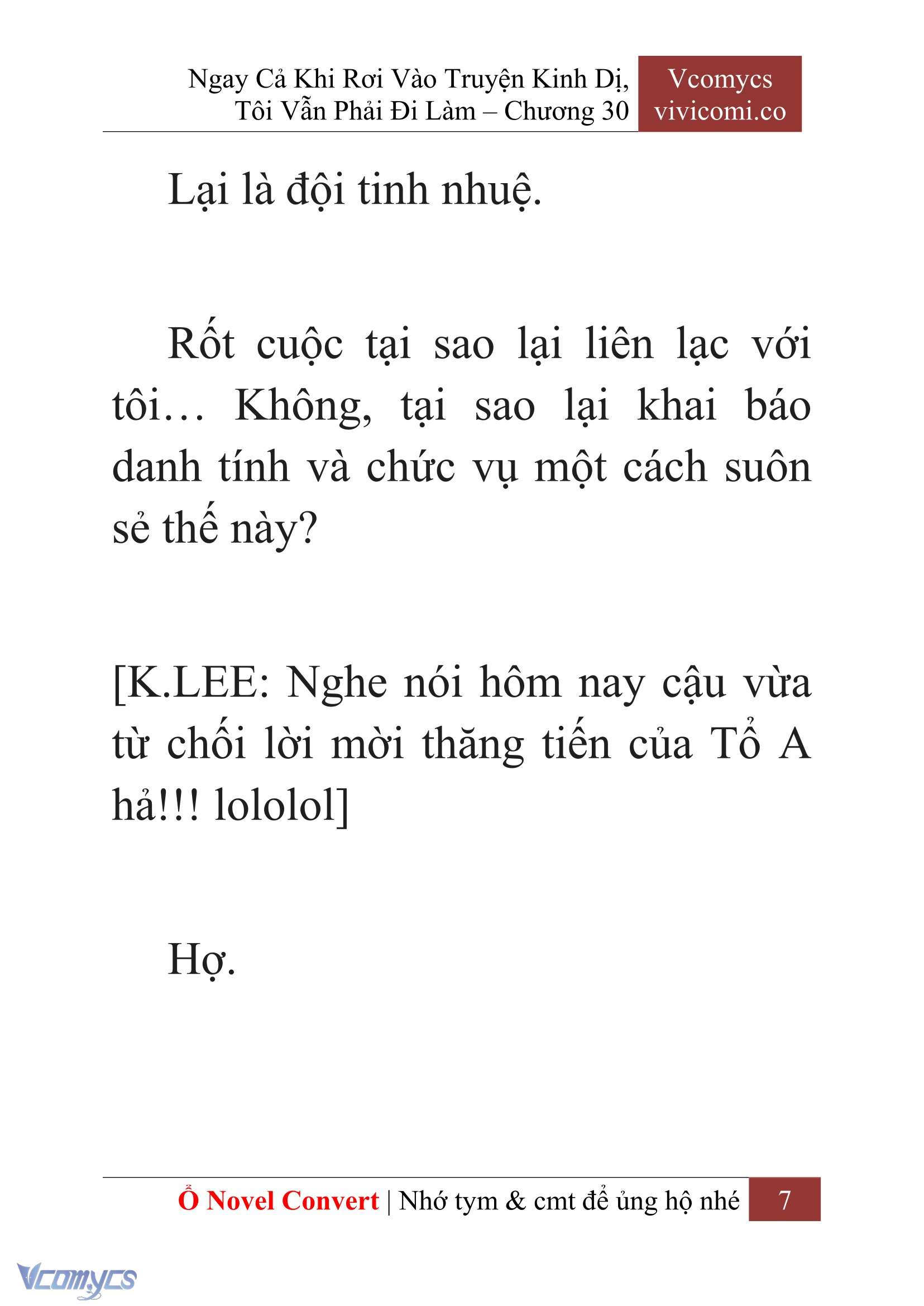 [Novel] Ngay Cả Khi Rơi Vào Truyện Kinh Dị, Tôi Vẫn Phải Đi Làm Chapter 30 - Trang 10