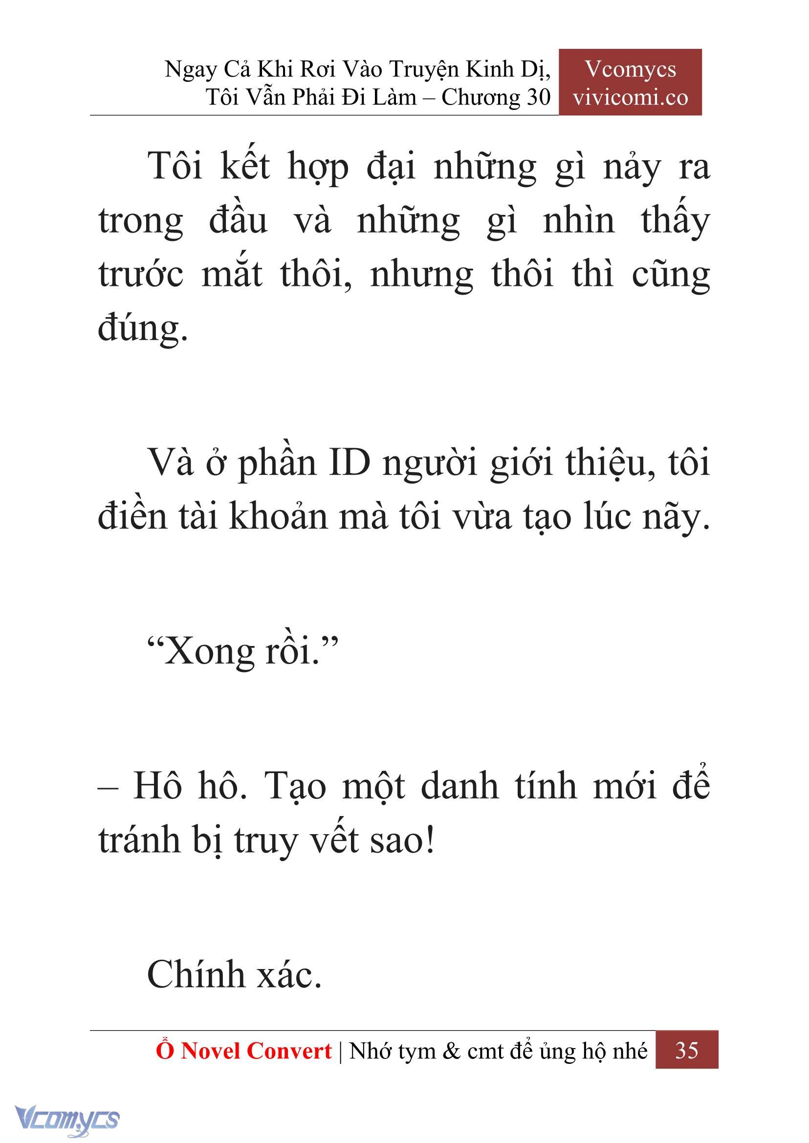 [Novel] Ngay Cả Khi Rơi Vào Truyện Kinh Dị, Tôi Vẫn Phải Đi Làm Chapter 30 - Trang 38