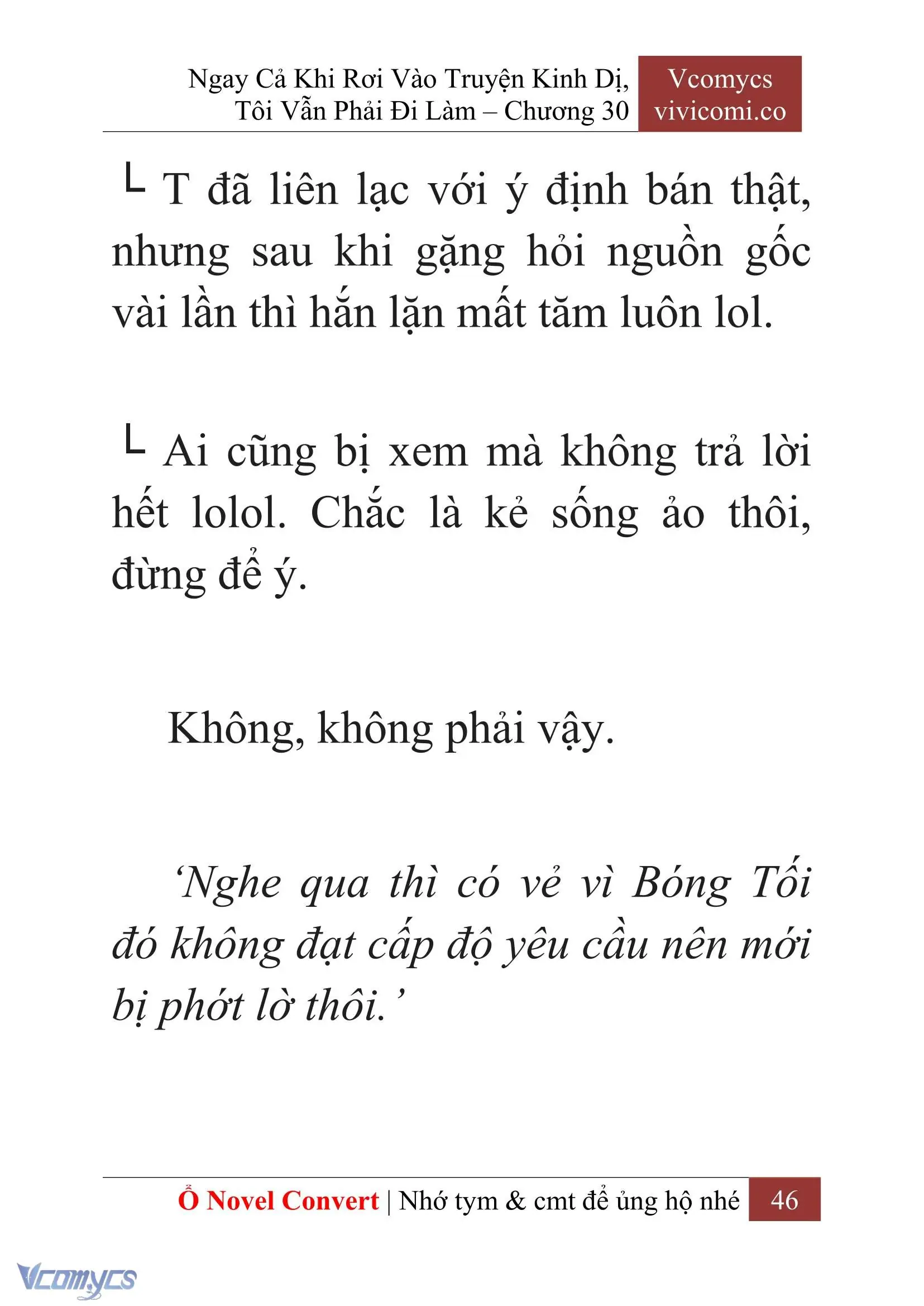 [Novel] Ngay Cả Khi Rơi Vào Truyện Kinh Dị, Tôi Vẫn Phải Đi Làm Chapter 30 - Trang 49