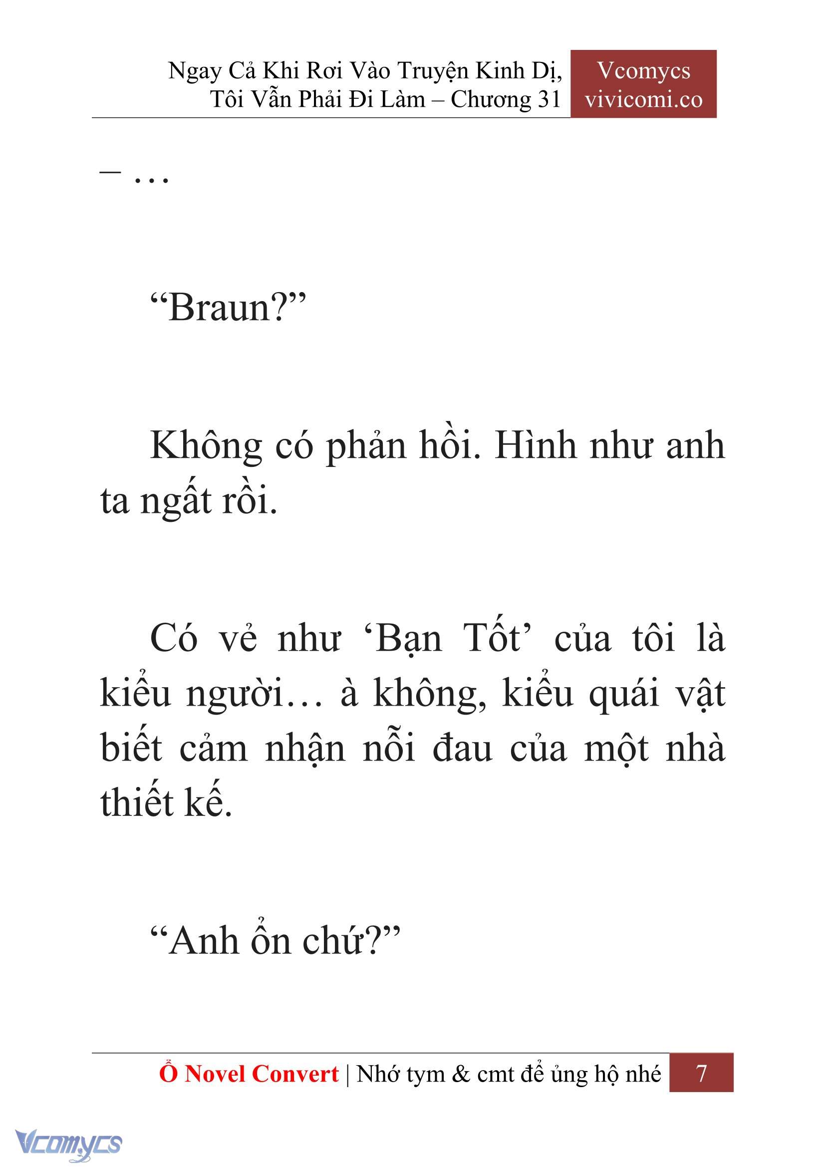 [Novel] Ngay Cả Khi Rơi Vào Truyện Kinh Dị, Tôi Vẫn Phải Đi Làm Chapter 31 - Trang 10