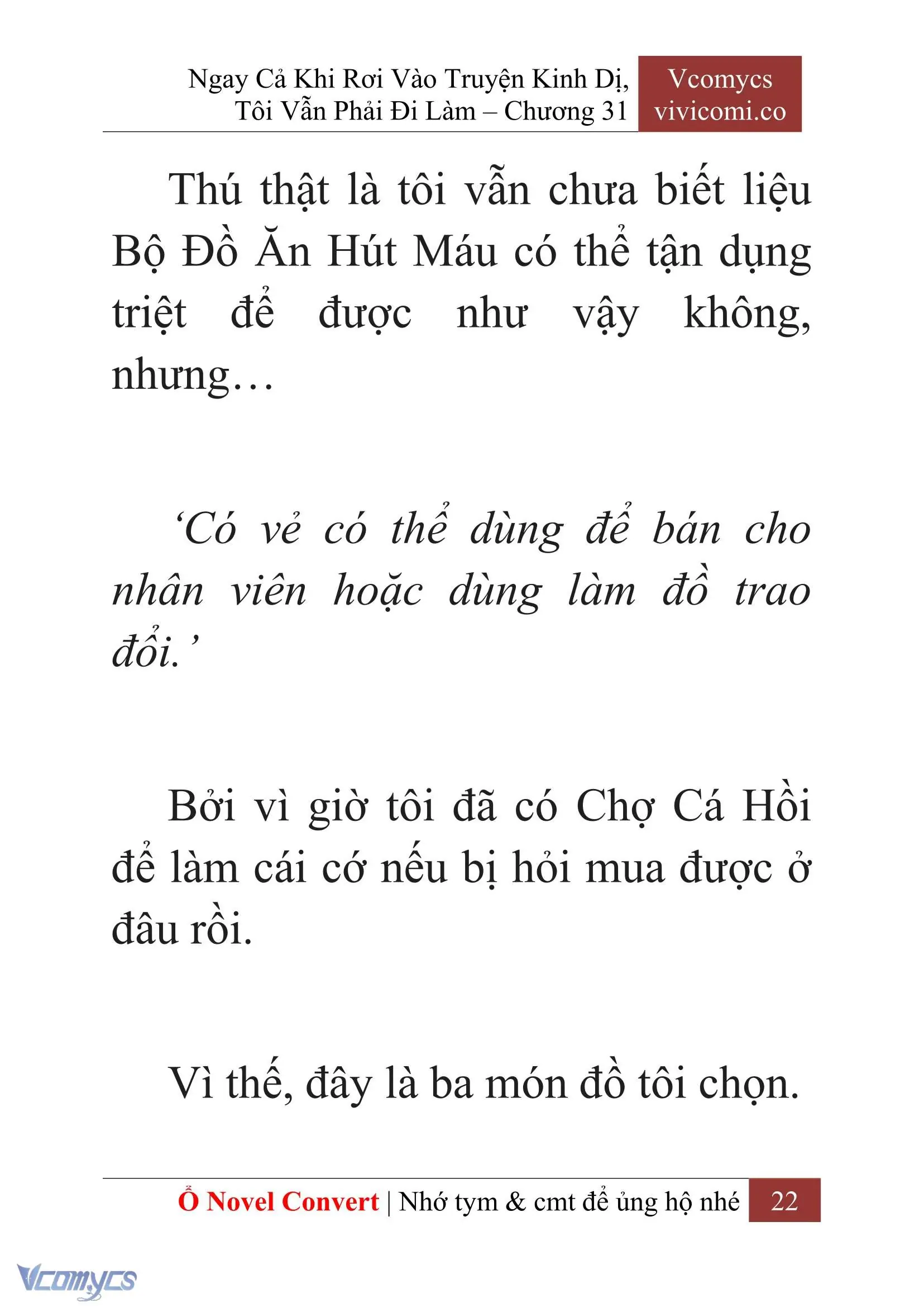 [Novel] Ngay Cả Khi Rơi Vào Truyện Kinh Dị, Tôi Vẫn Phải Đi Làm Chapter 31 - Trang 25