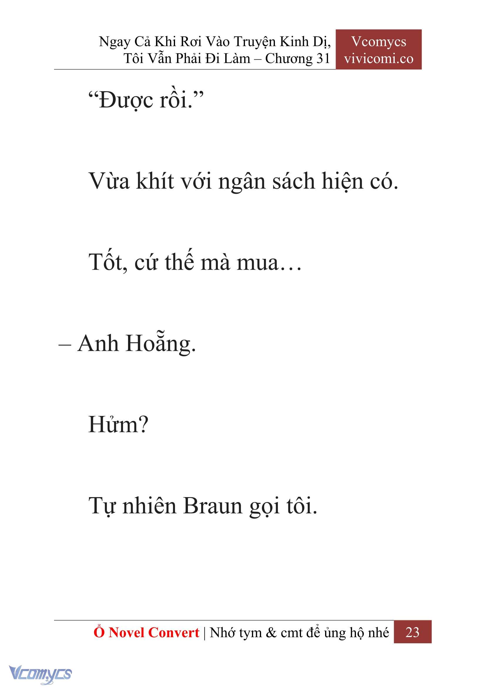 [Novel] Ngay Cả Khi Rơi Vào Truyện Kinh Dị, Tôi Vẫn Phải Đi Làm Chapter 31 - Trang 26