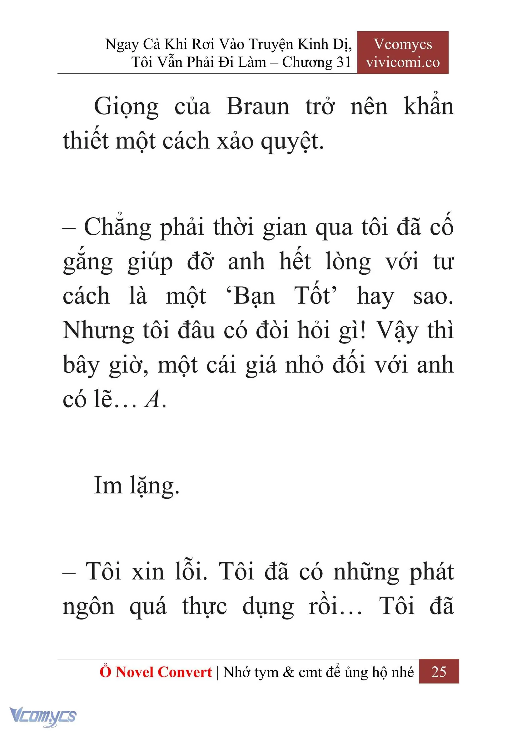 [Novel] Ngay Cả Khi Rơi Vào Truyện Kinh Dị, Tôi Vẫn Phải Đi Làm Chapter 31 - Trang 28