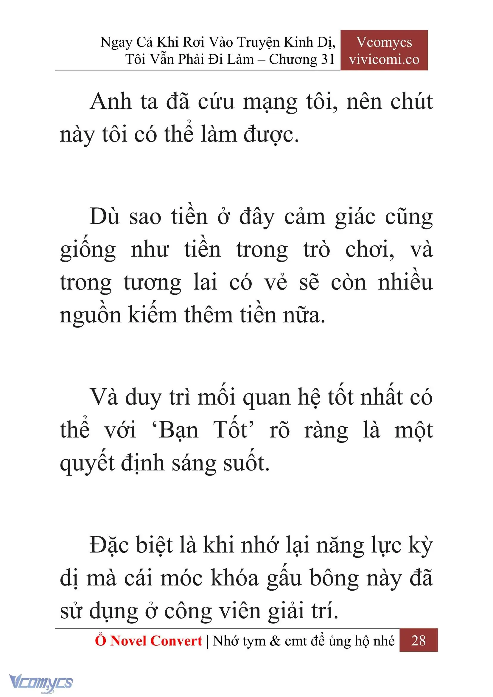 [Novel] Ngay Cả Khi Rơi Vào Truyện Kinh Dị, Tôi Vẫn Phải Đi Làm Chapter 31 - Trang 31