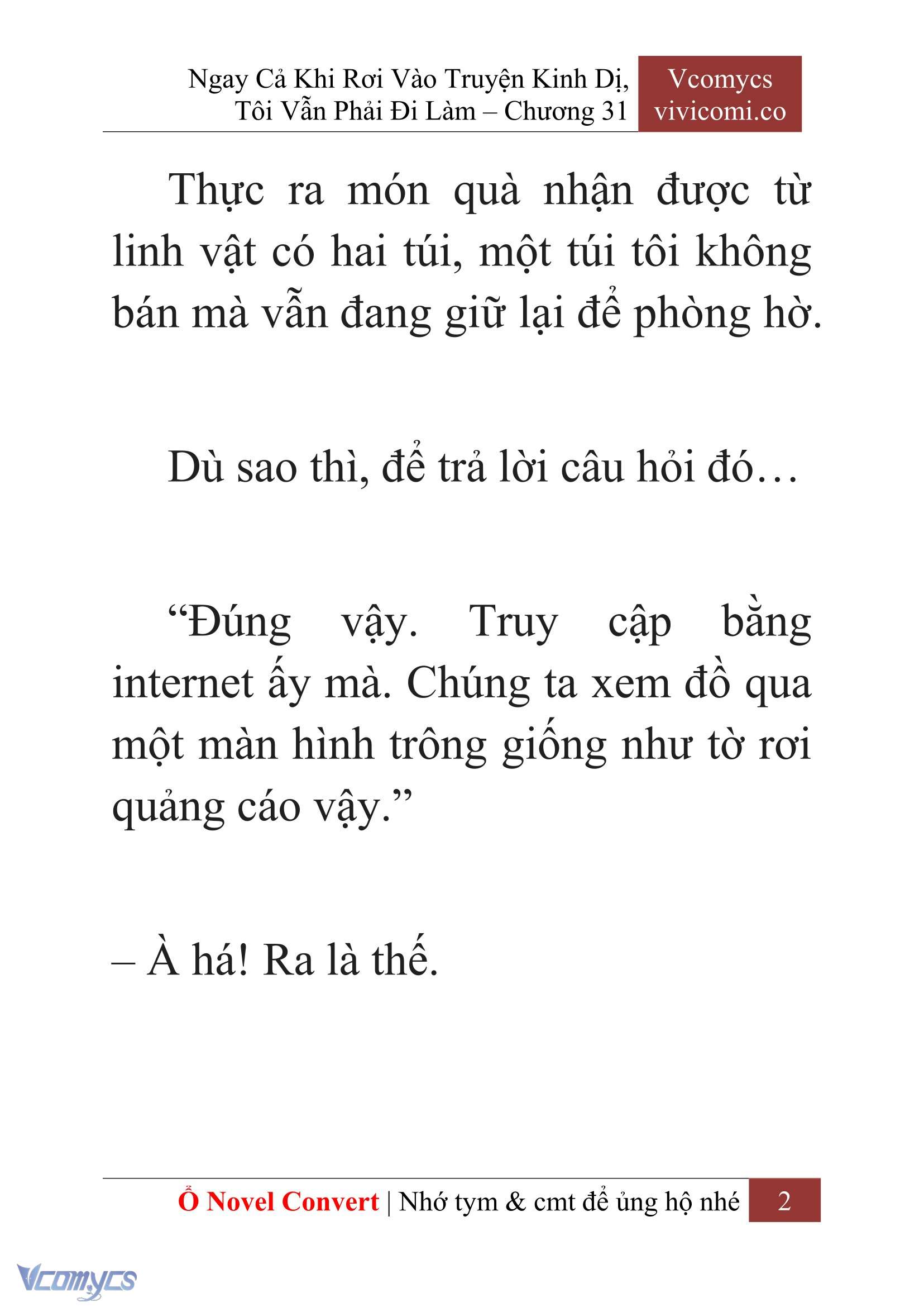 [Novel] Ngay Cả Khi Rơi Vào Truyện Kinh Dị, Tôi Vẫn Phải Đi Làm Chapter 31 - Trang 5