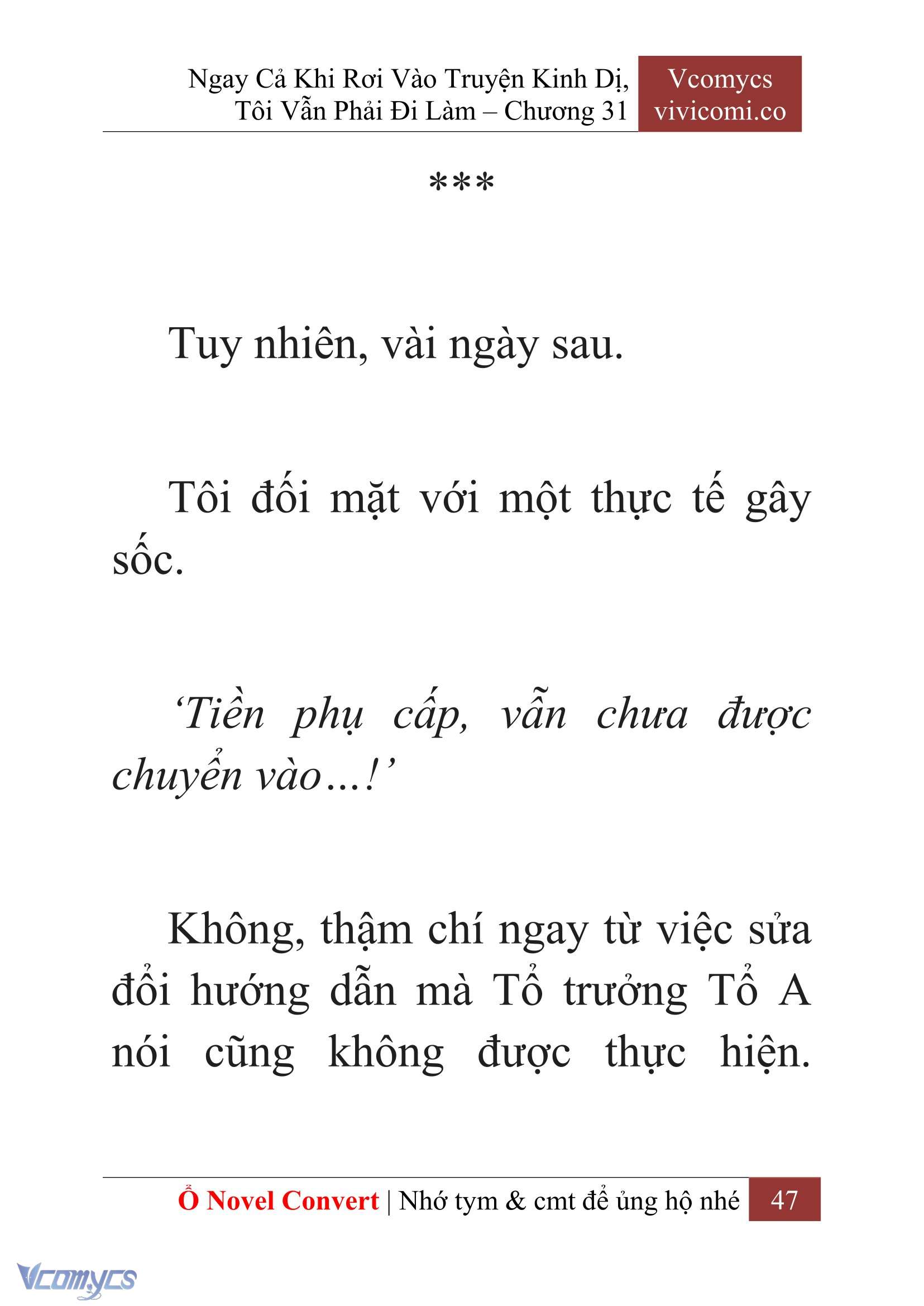 [Novel] Ngay Cả Khi Rơi Vào Truyện Kinh Dị, Tôi Vẫn Phải Đi Làm Chapter 31 - Trang 50