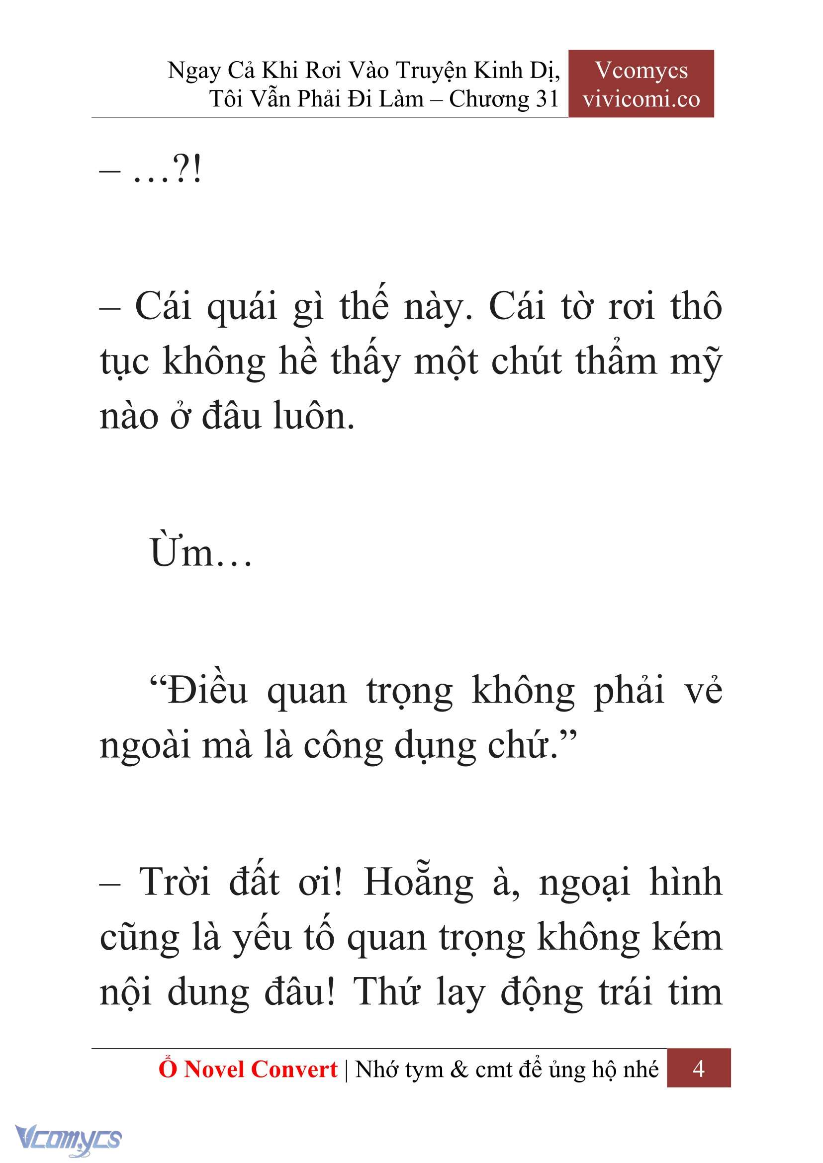[Novel] Ngay Cả Khi Rơi Vào Truyện Kinh Dị, Tôi Vẫn Phải Đi Làm Chapter 31 - Trang 7