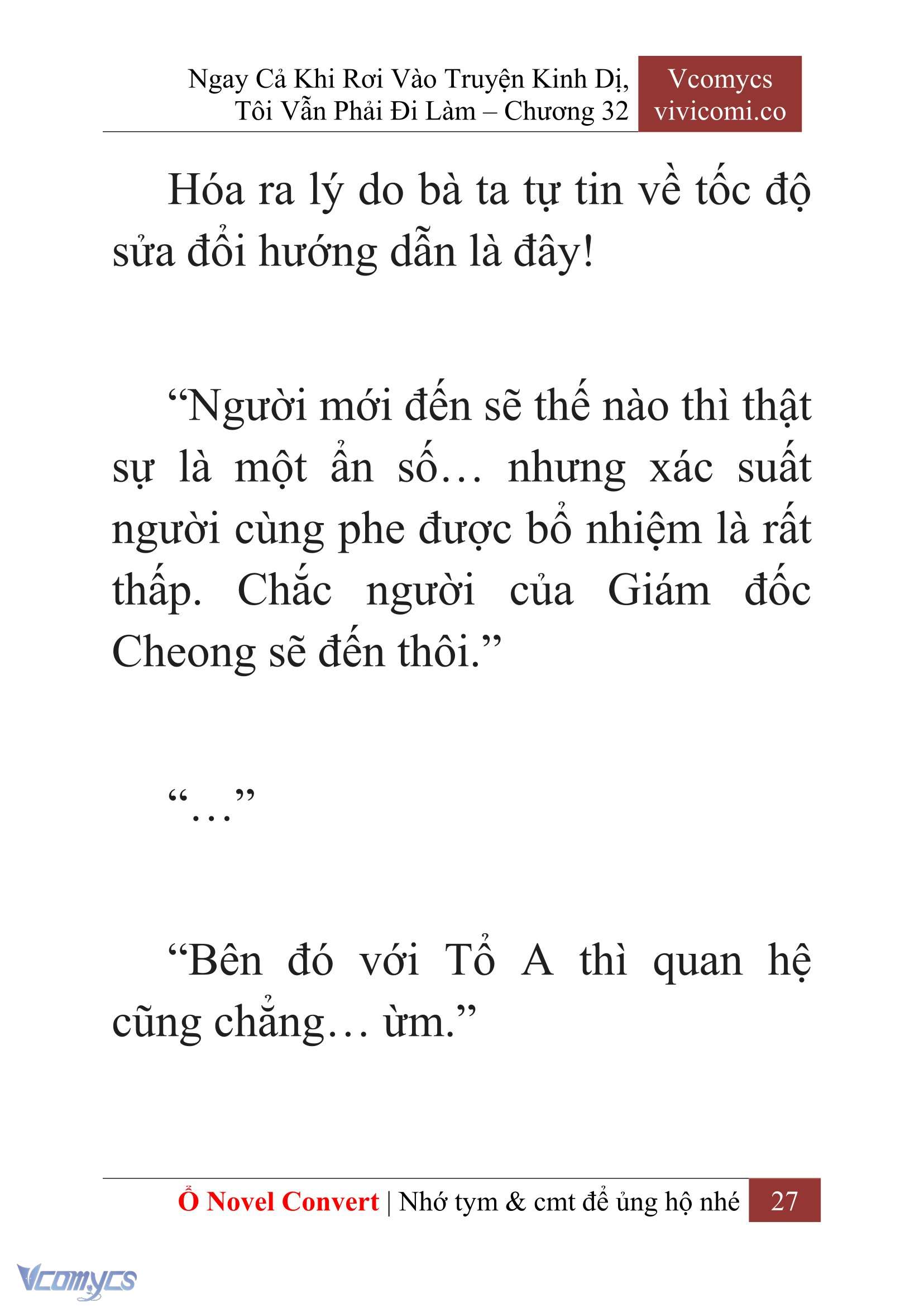 [Novel] Ngay Cả Khi Rơi Vào Truyện Kinh Dị, Tôi Vẫn Phải Đi Làm Chapter 32 - Trang 30
