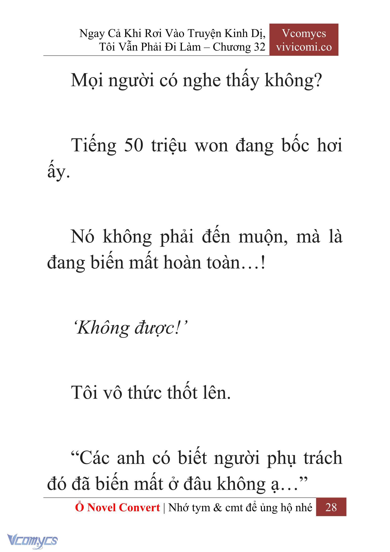 [Novel] Ngay Cả Khi Rơi Vào Truyện Kinh Dị, Tôi Vẫn Phải Đi Làm Chapter 32 - Trang 31