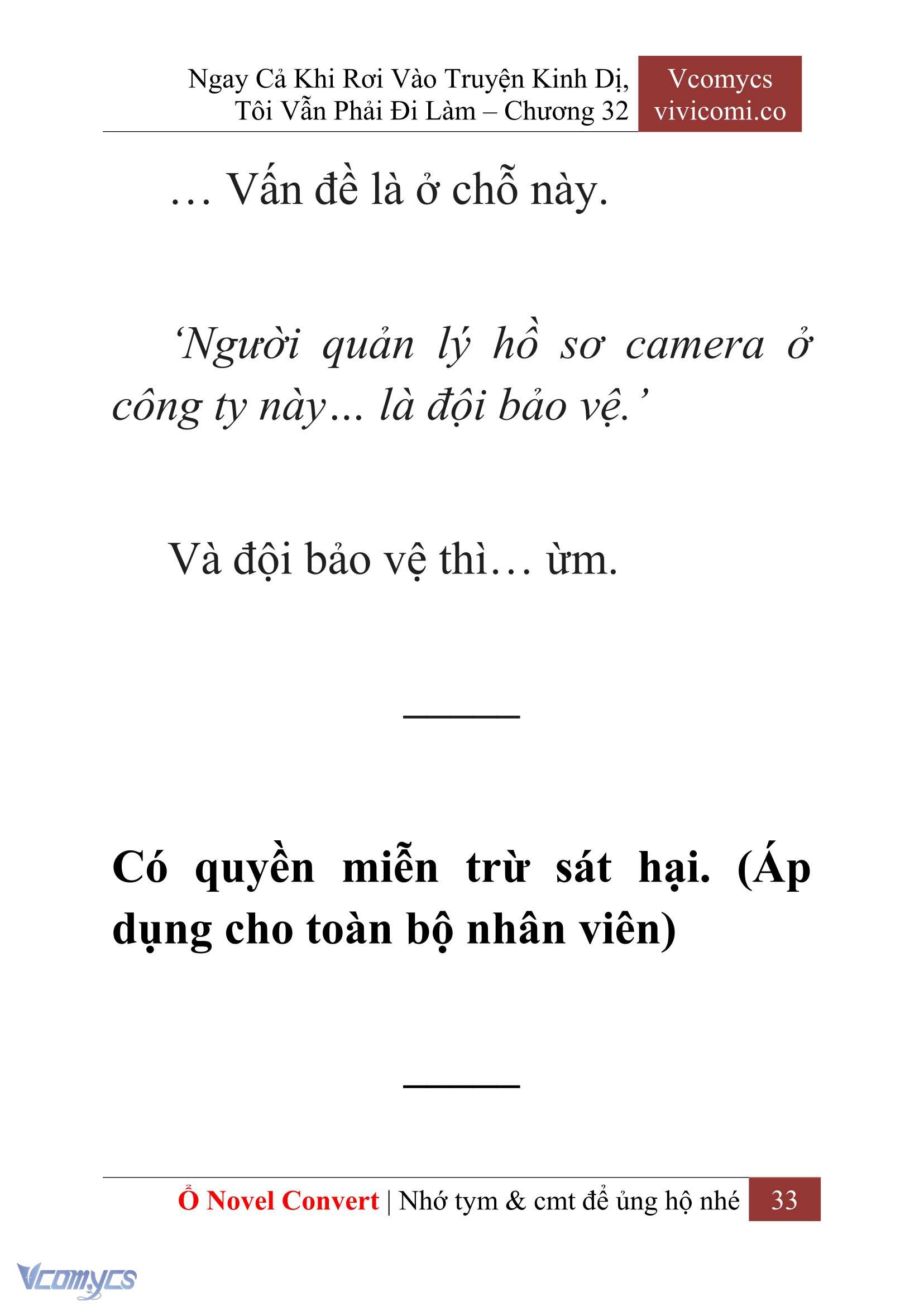 [Novel] Ngay Cả Khi Rơi Vào Truyện Kinh Dị, Tôi Vẫn Phải Đi Làm Chapter 32 - Trang 36