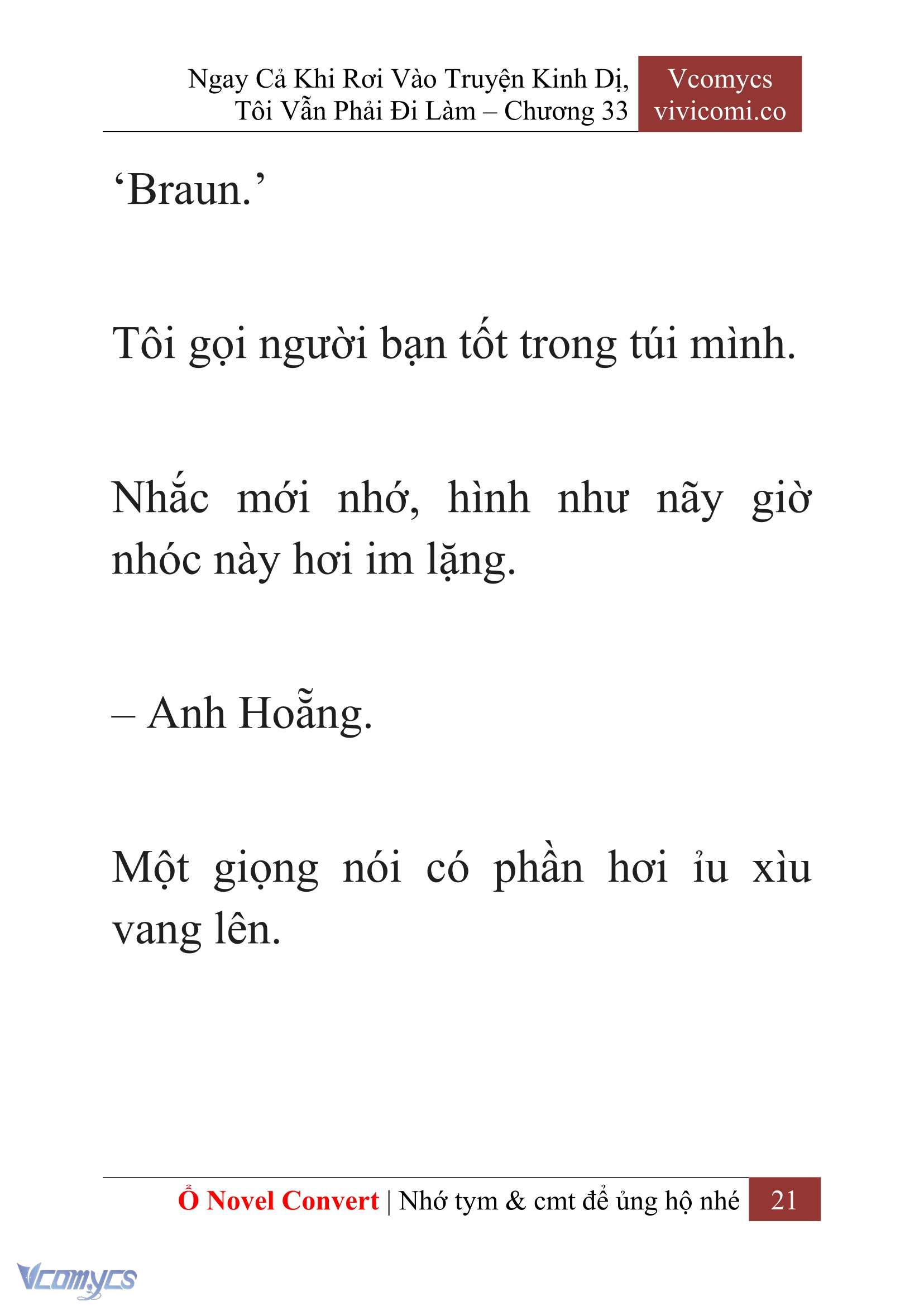 [Novel] Ngay Cả Khi Rơi Vào Truyện Kinh Dị, Tôi Vẫn Phải Đi Làm Chapter 33 - Trang 24