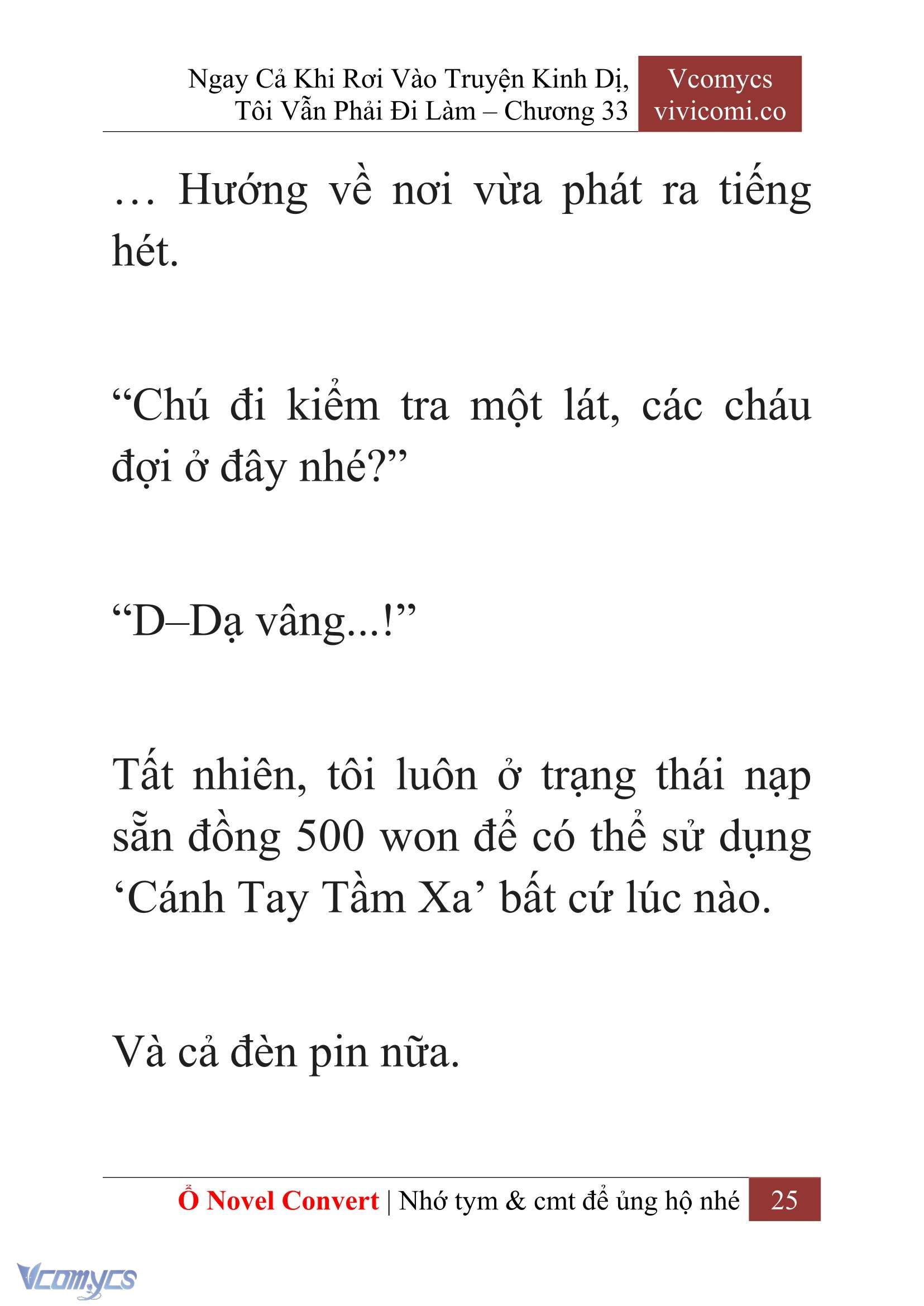 [Novel] Ngay Cả Khi Rơi Vào Truyện Kinh Dị, Tôi Vẫn Phải Đi Làm Chapter 33 - Trang 28