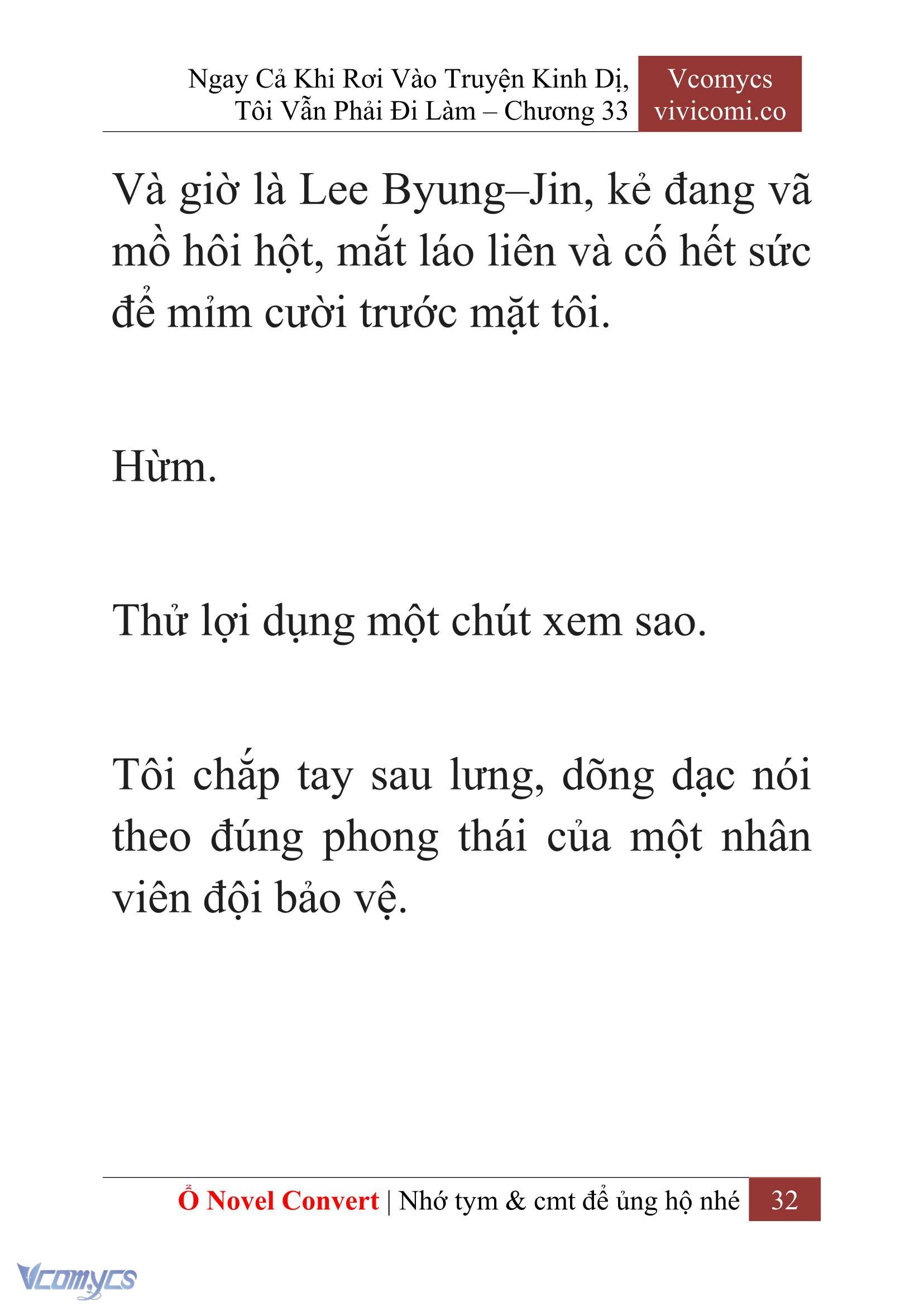 [Novel] Ngay Cả Khi Rơi Vào Truyện Kinh Dị, Tôi Vẫn Phải Đi Làm Chapter 33 - Trang 35