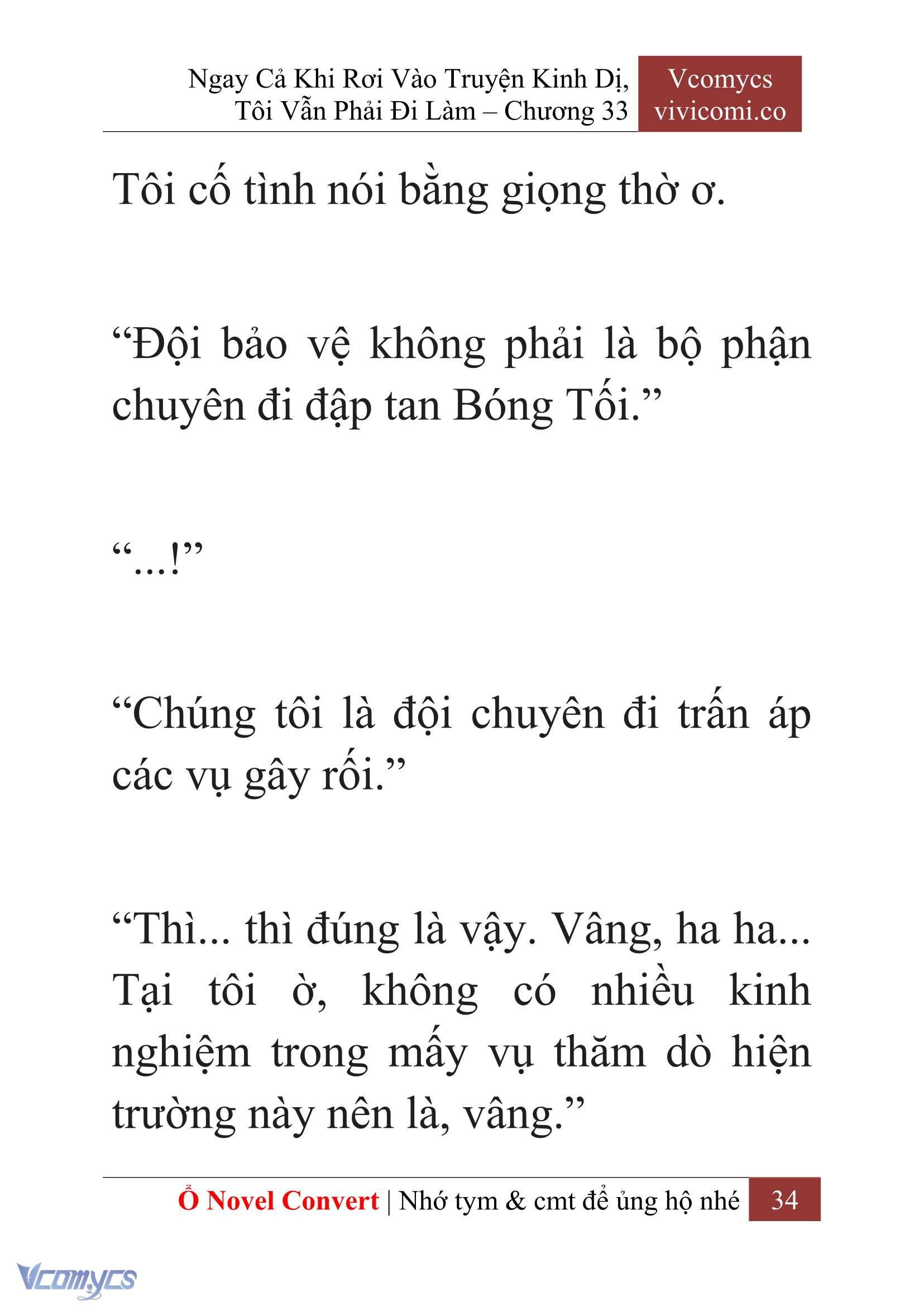 [Novel] Ngay Cả Khi Rơi Vào Truyện Kinh Dị, Tôi Vẫn Phải Đi Làm Chapter 33 - Trang 37