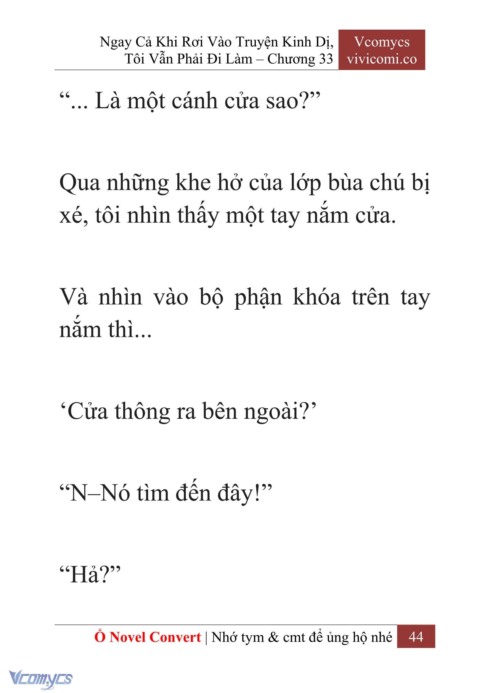 [Novel] Ngay Cả Khi Rơi Vào Truyện Kinh Dị, Tôi Vẫn Phải Đi Làm Chapter 33 - Trang 47