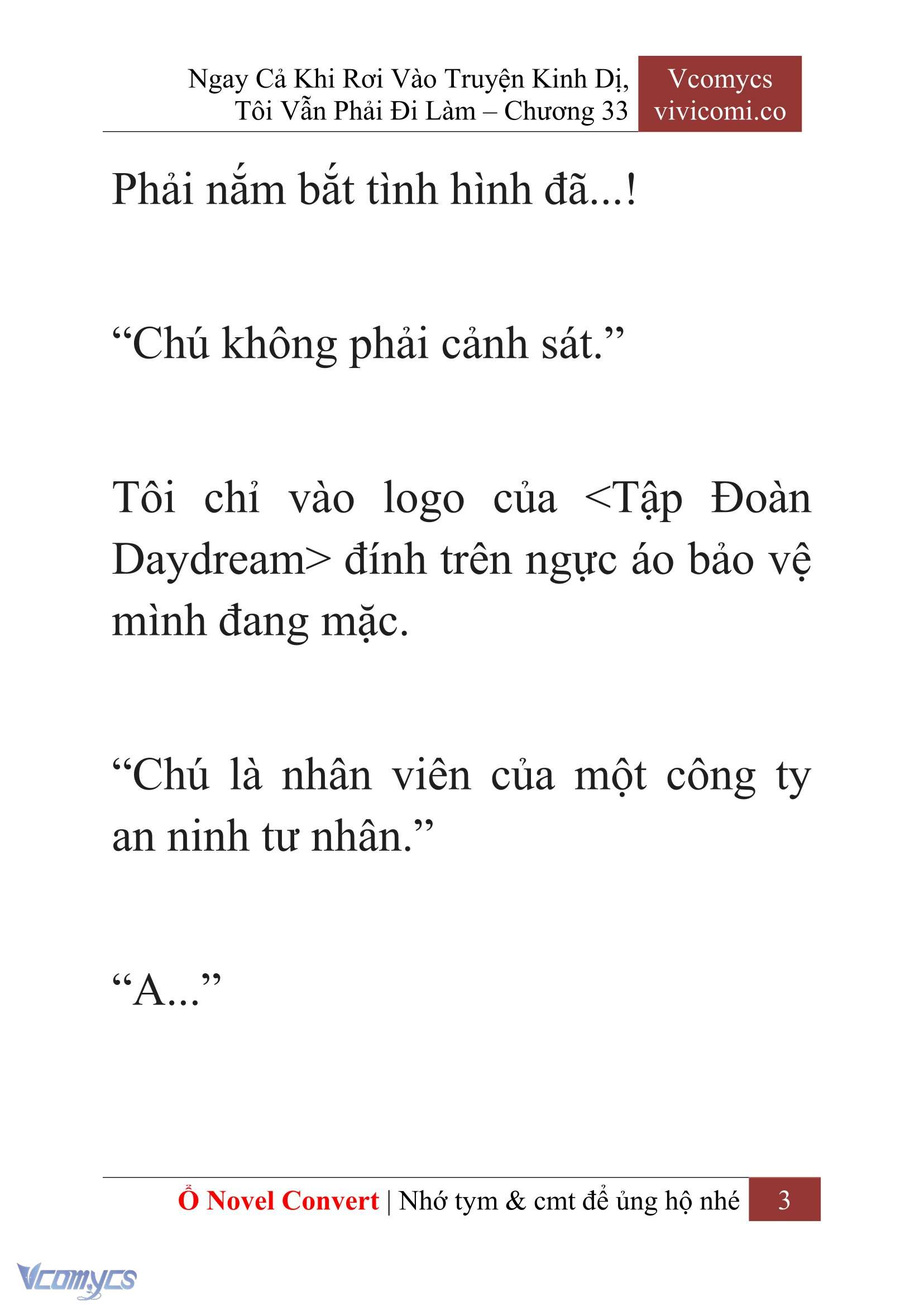 [Novel] Ngay Cả Khi Rơi Vào Truyện Kinh Dị, Tôi Vẫn Phải Đi Làm Chapter 33 - Trang 6