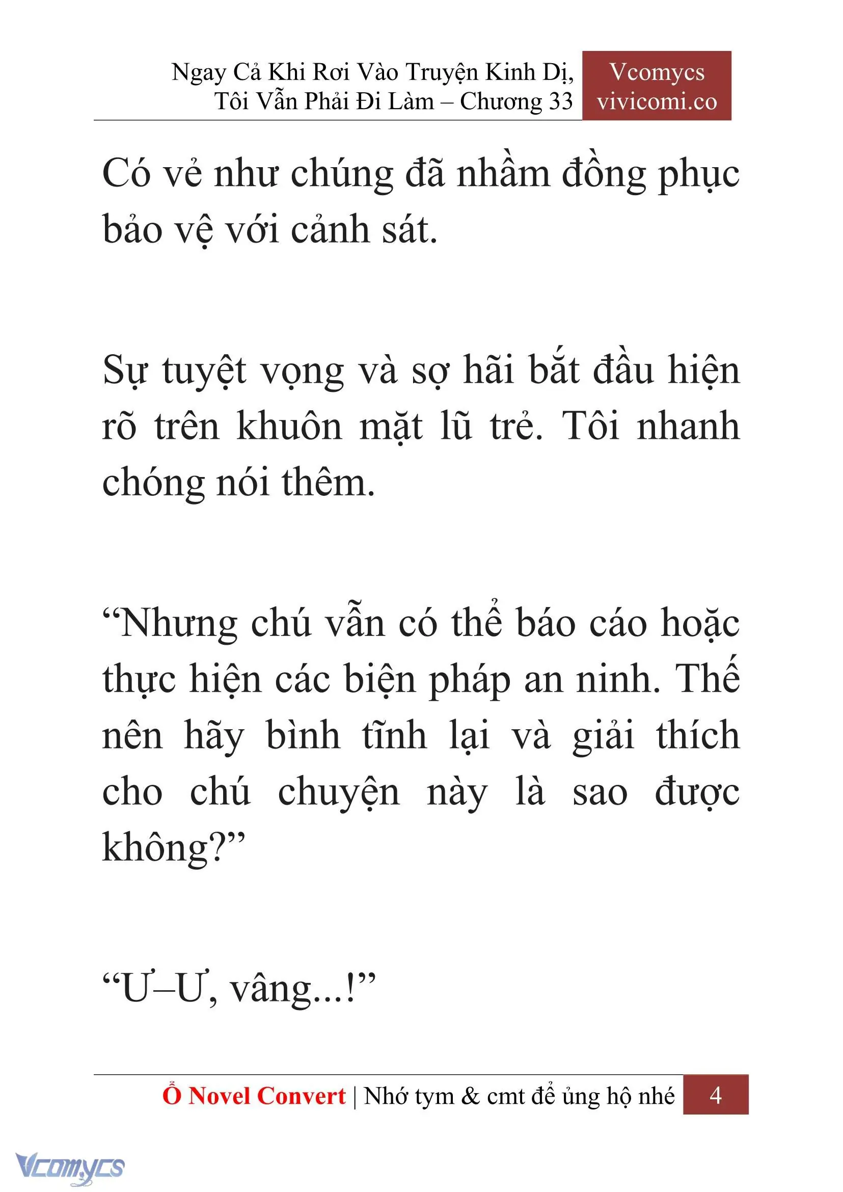 [Novel] Ngay Cả Khi Rơi Vào Truyện Kinh Dị, Tôi Vẫn Phải Đi Làm Chapter 33 - Trang 7
