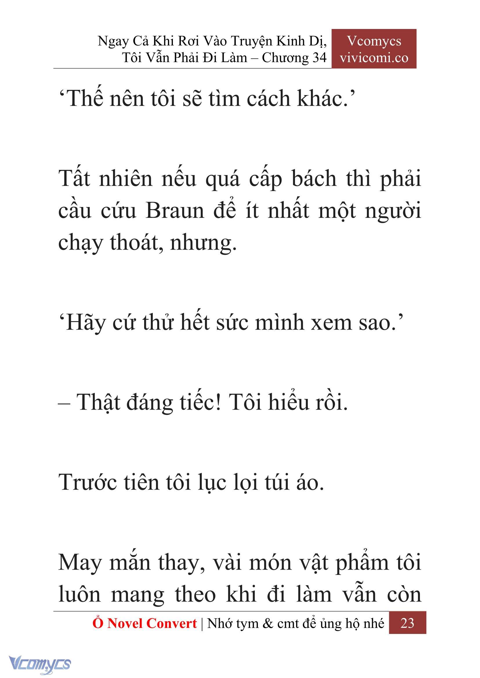 [Novel] Ngay Cả Khi Rơi Vào Truyện Kinh Dị, Tôi Vẫn Phải Đi Làm Chapter 34 - Trang 26