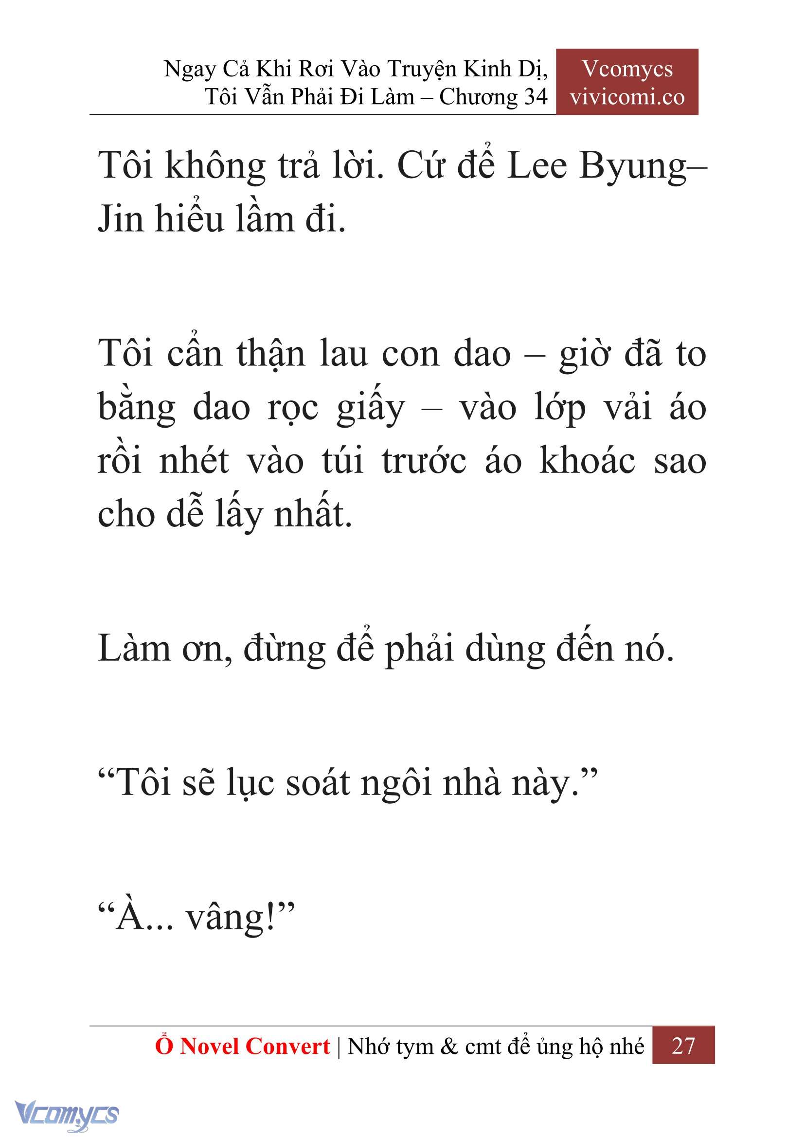 [Novel] Ngay Cả Khi Rơi Vào Truyện Kinh Dị, Tôi Vẫn Phải Đi Làm Chapter 34 - Trang 30