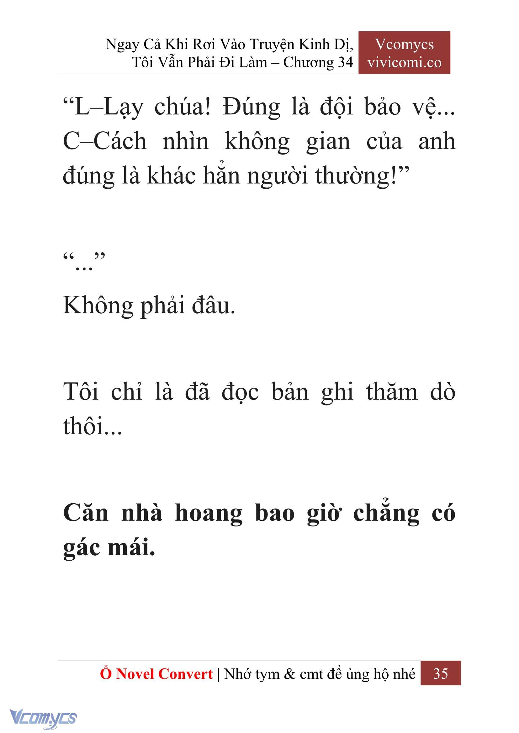 [Novel] Ngay Cả Khi Rơi Vào Truyện Kinh Dị, Tôi Vẫn Phải Đi Làm Chapter 34 - Trang 38