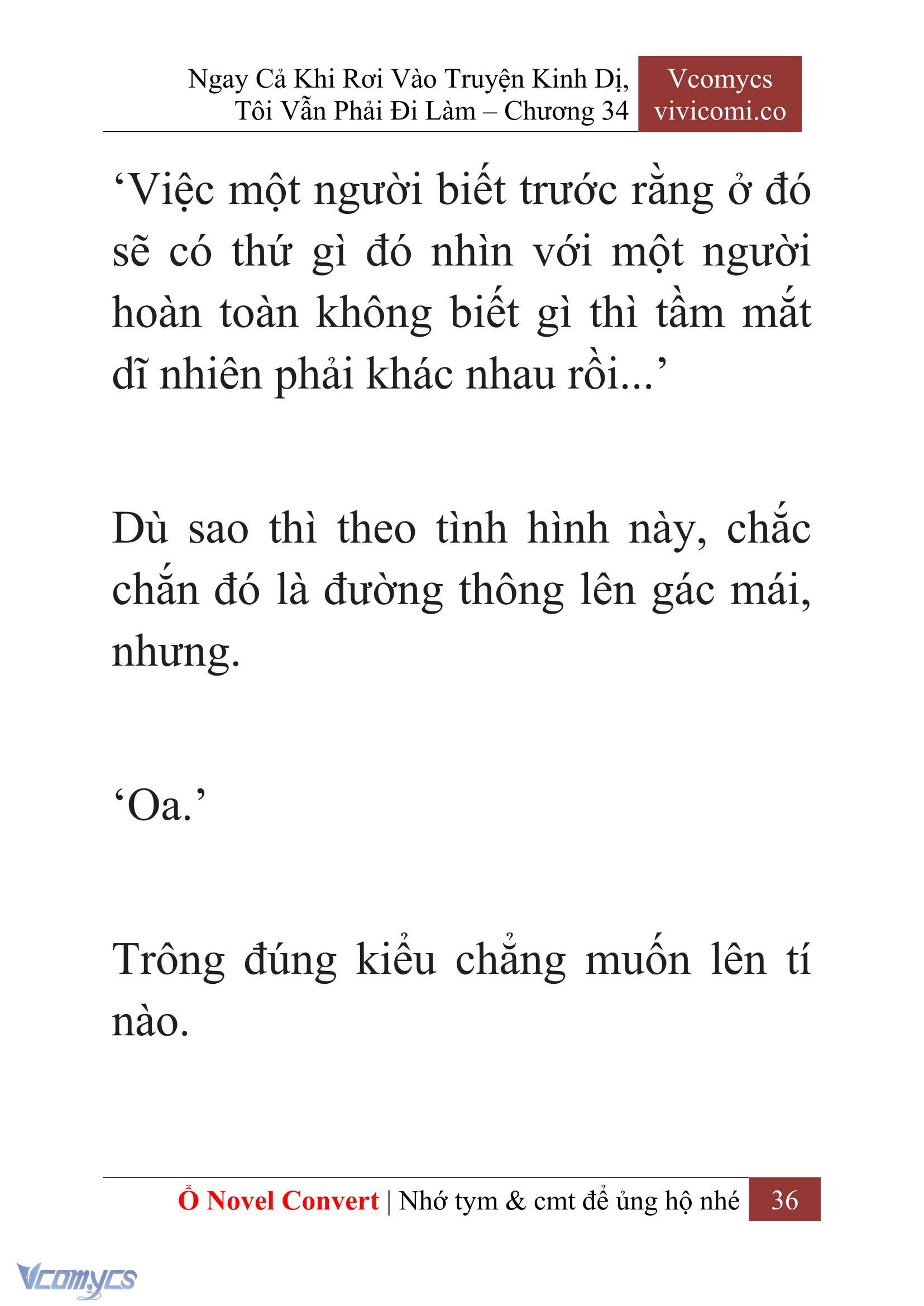 [Novel] Ngay Cả Khi Rơi Vào Truyện Kinh Dị, Tôi Vẫn Phải Đi Làm Chapter 34 - Trang 39