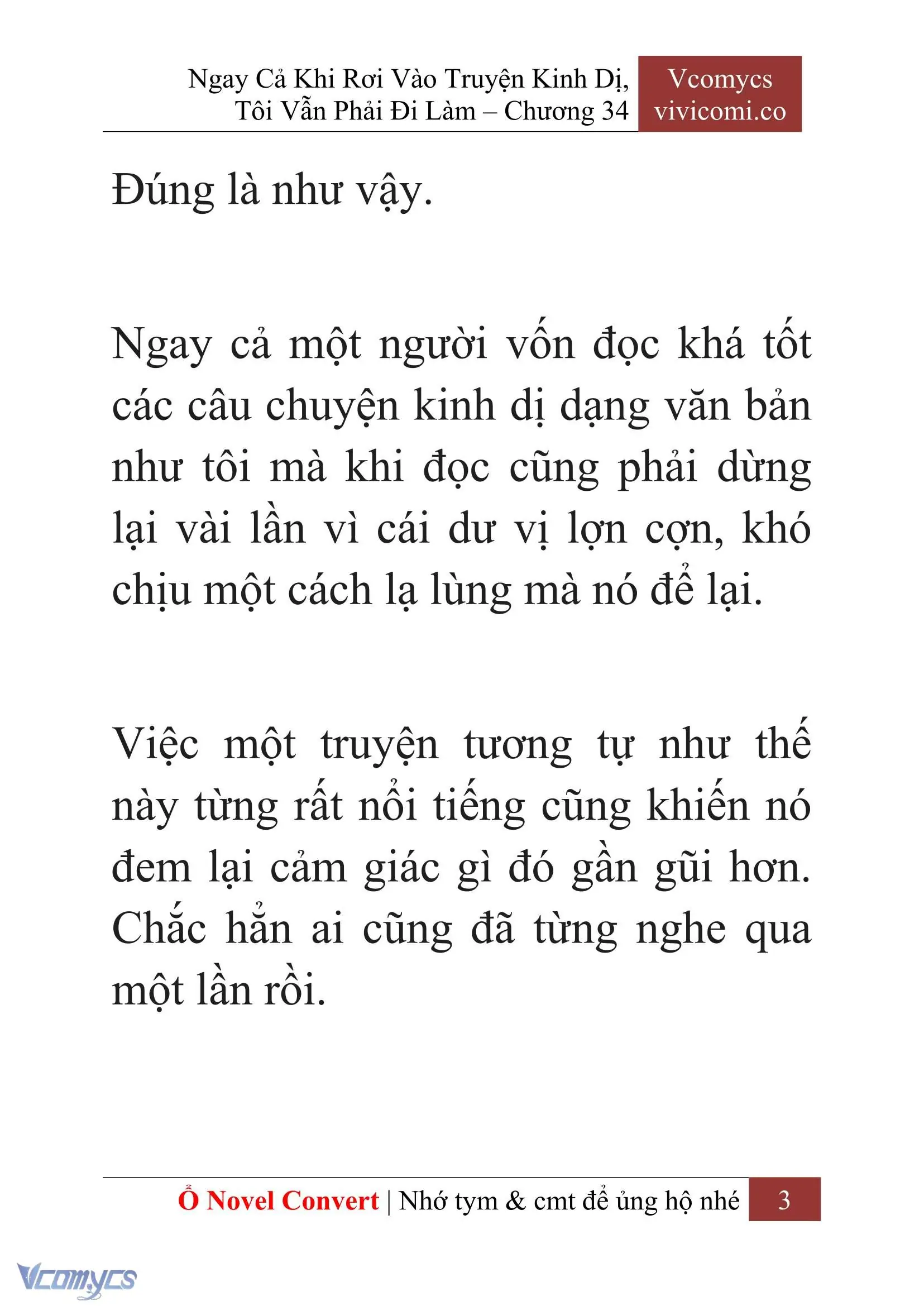[Novel] Ngay Cả Khi Rơi Vào Truyện Kinh Dị, Tôi Vẫn Phải Đi Làm Chapter 34 - Trang 6