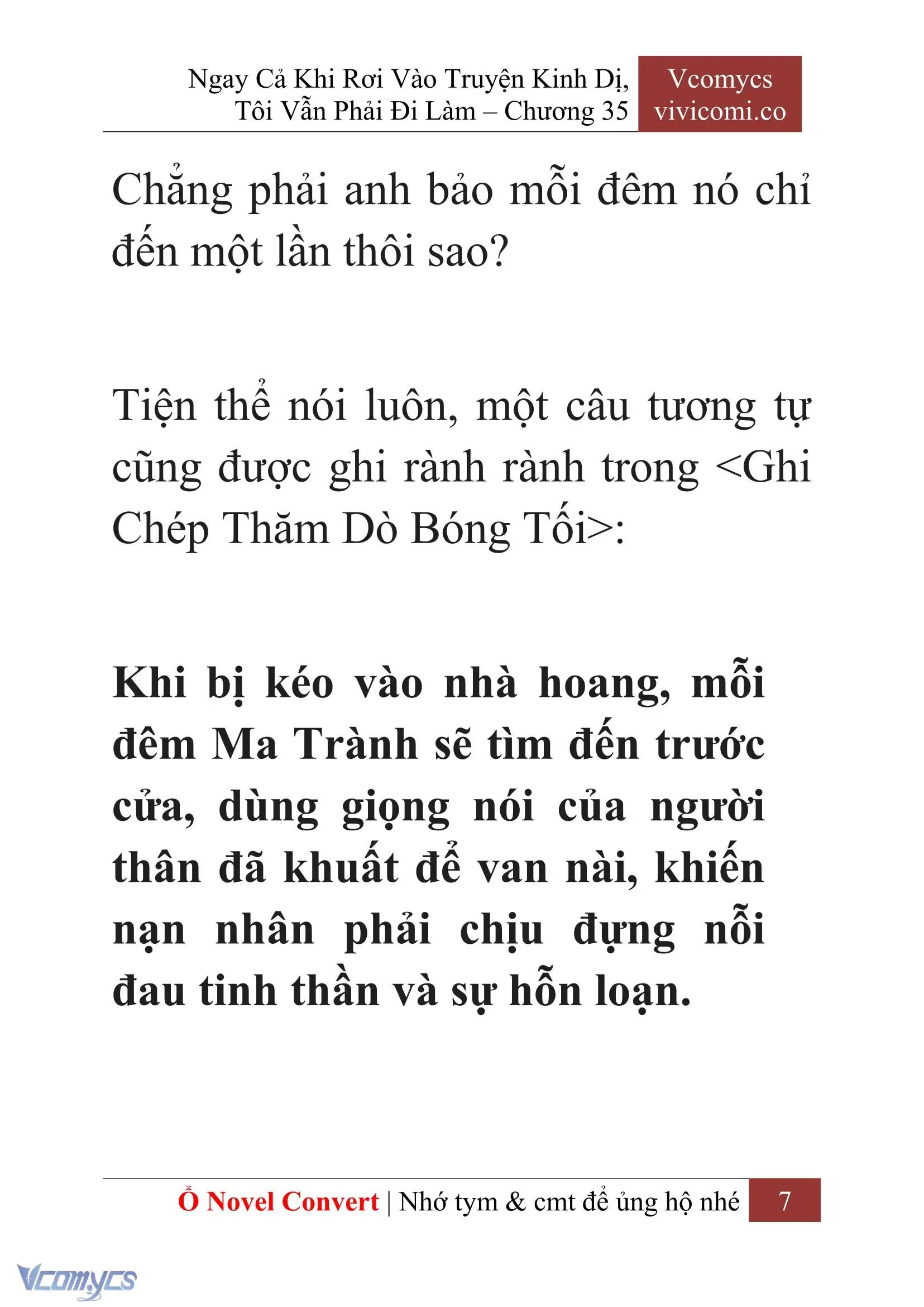 [Novel] Ngay Cả Khi Rơi Vào Truyện Kinh Dị, Tôi Vẫn Phải Đi Làm Chapter 35 - Trang 10