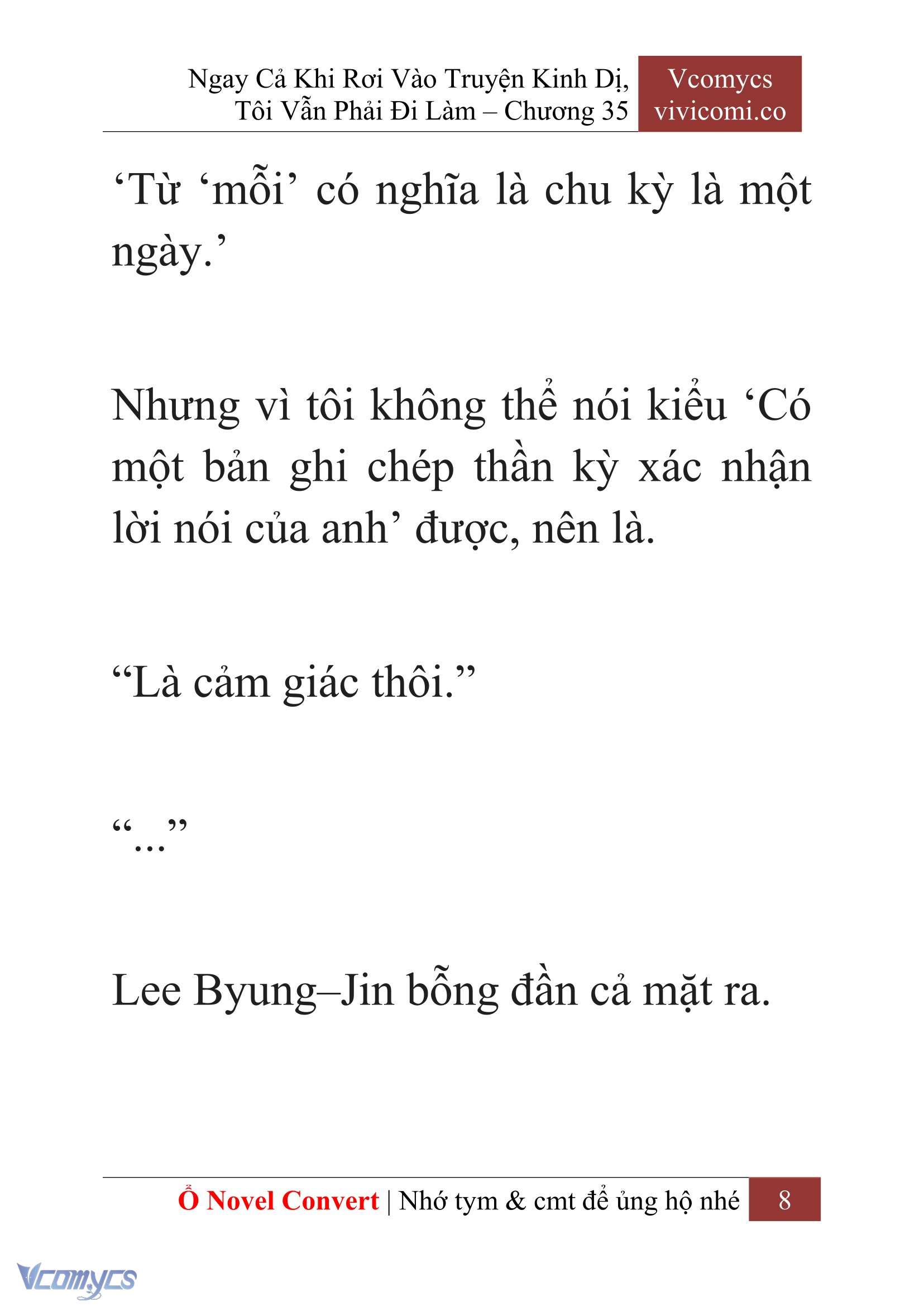 [Novel] Ngay Cả Khi Rơi Vào Truyện Kinh Dị, Tôi Vẫn Phải Đi Làm Chapter 35 - Trang 11