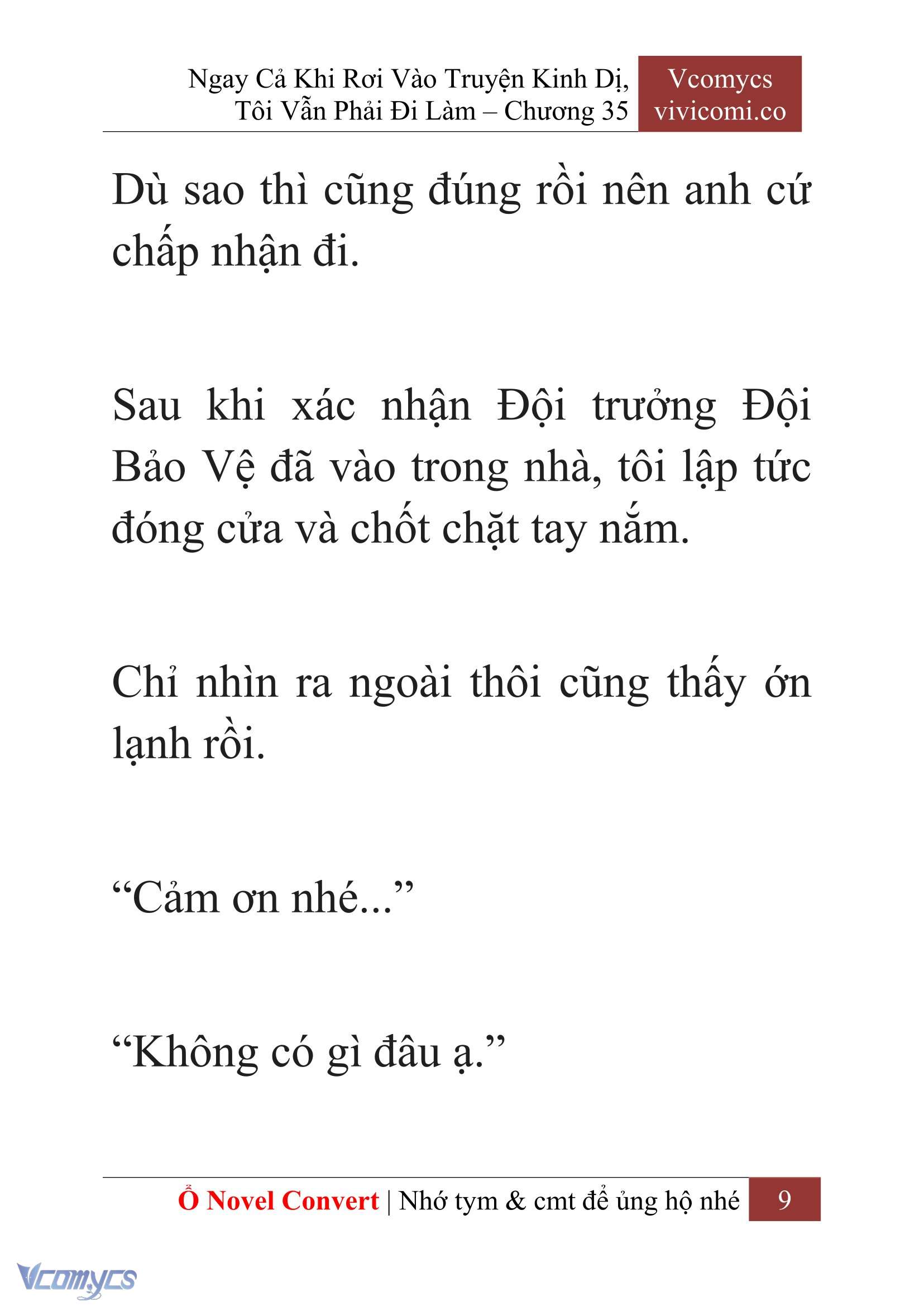 [Novel] Ngay Cả Khi Rơi Vào Truyện Kinh Dị, Tôi Vẫn Phải Đi Làm Chapter 35 - Trang 12