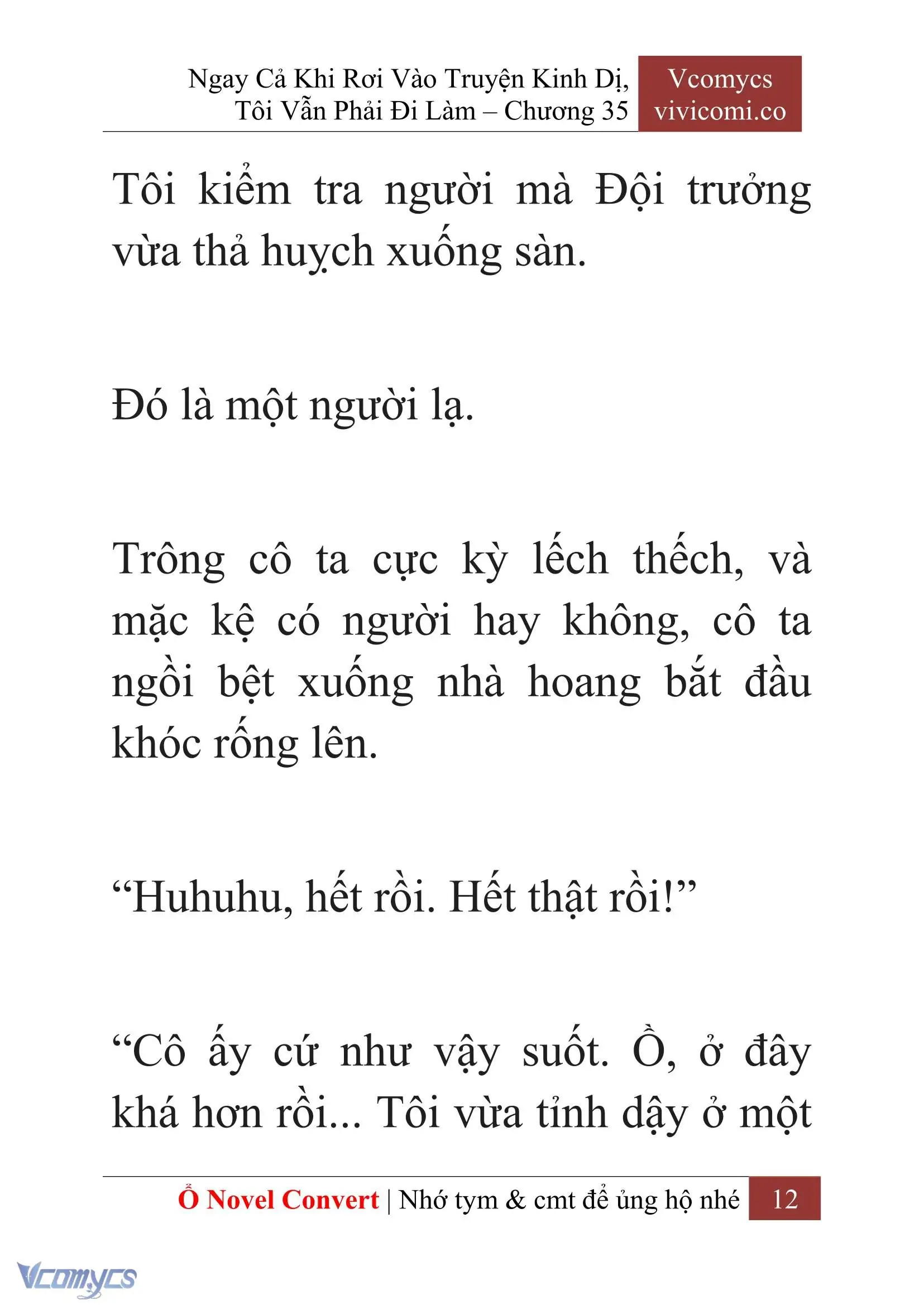 [Novel] Ngay Cả Khi Rơi Vào Truyện Kinh Dị, Tôi Vẫn Phải Đi Làm Chapter 35 - Trang 15
