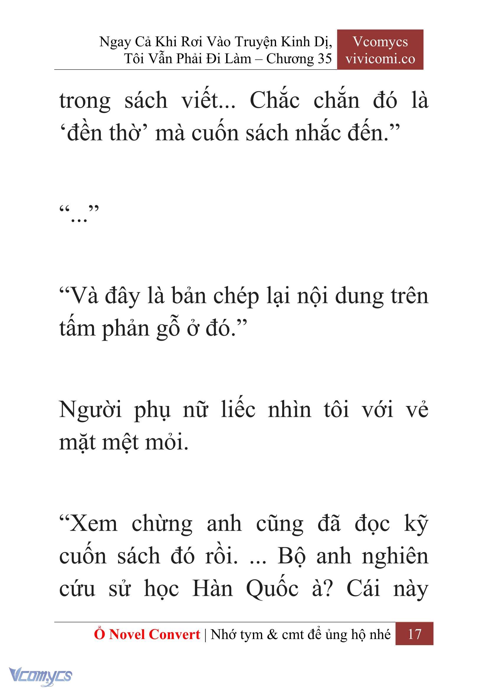 [Novel] Ngay Cả Khi Rơi Vào Truyện Kinh Dị, Tôi Vẫn Phải Đi Làm Chapter 35 - Trang 20