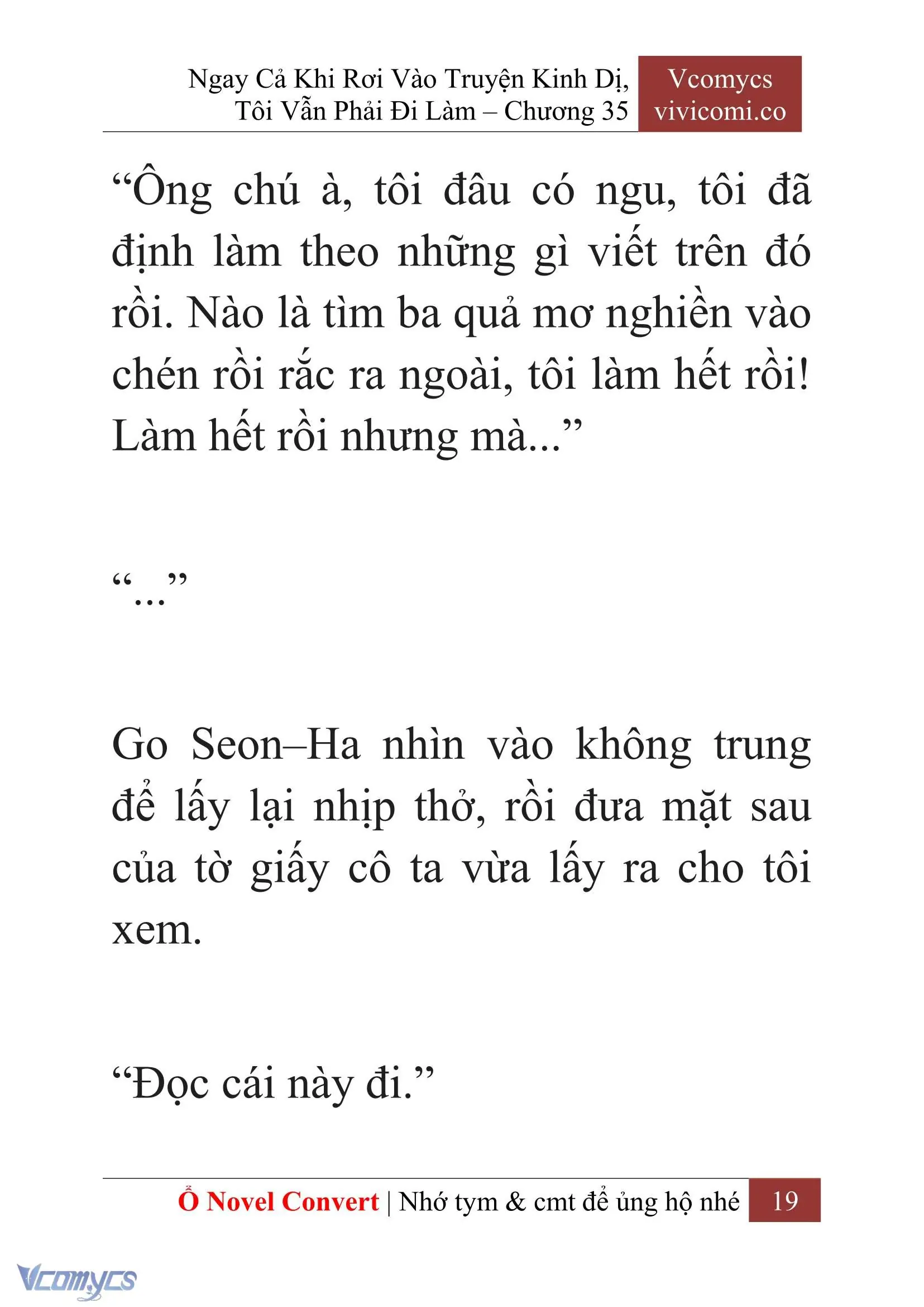 [Novel] Ngay Cả Khi Rơi Vào Truyện Kinh Dị, Tôi Vẫn Phải Đi Làm Chapter 35 - Trang 22