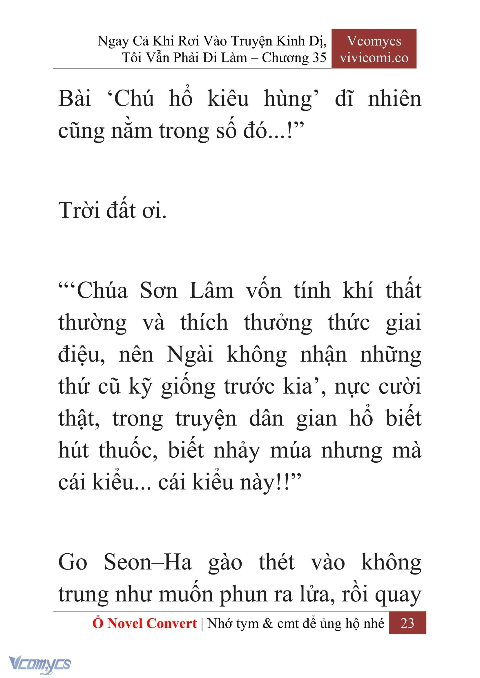 [Novel] Ngay Cả Khi Rơi Vào Truyện Kinh Dị, Tôi Vẫn Phải Đi Làm Chapter 35 - Trang 26