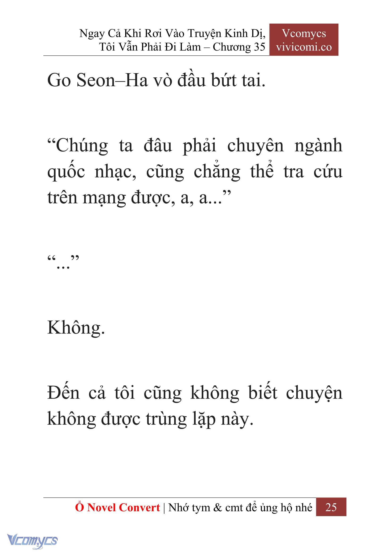 [Novel] Ngay Cả Khi Rơi Vào Truyện Kinh Dị, Tôi Vẫn Phải Đi Làm Chapter 35 - Trang 28