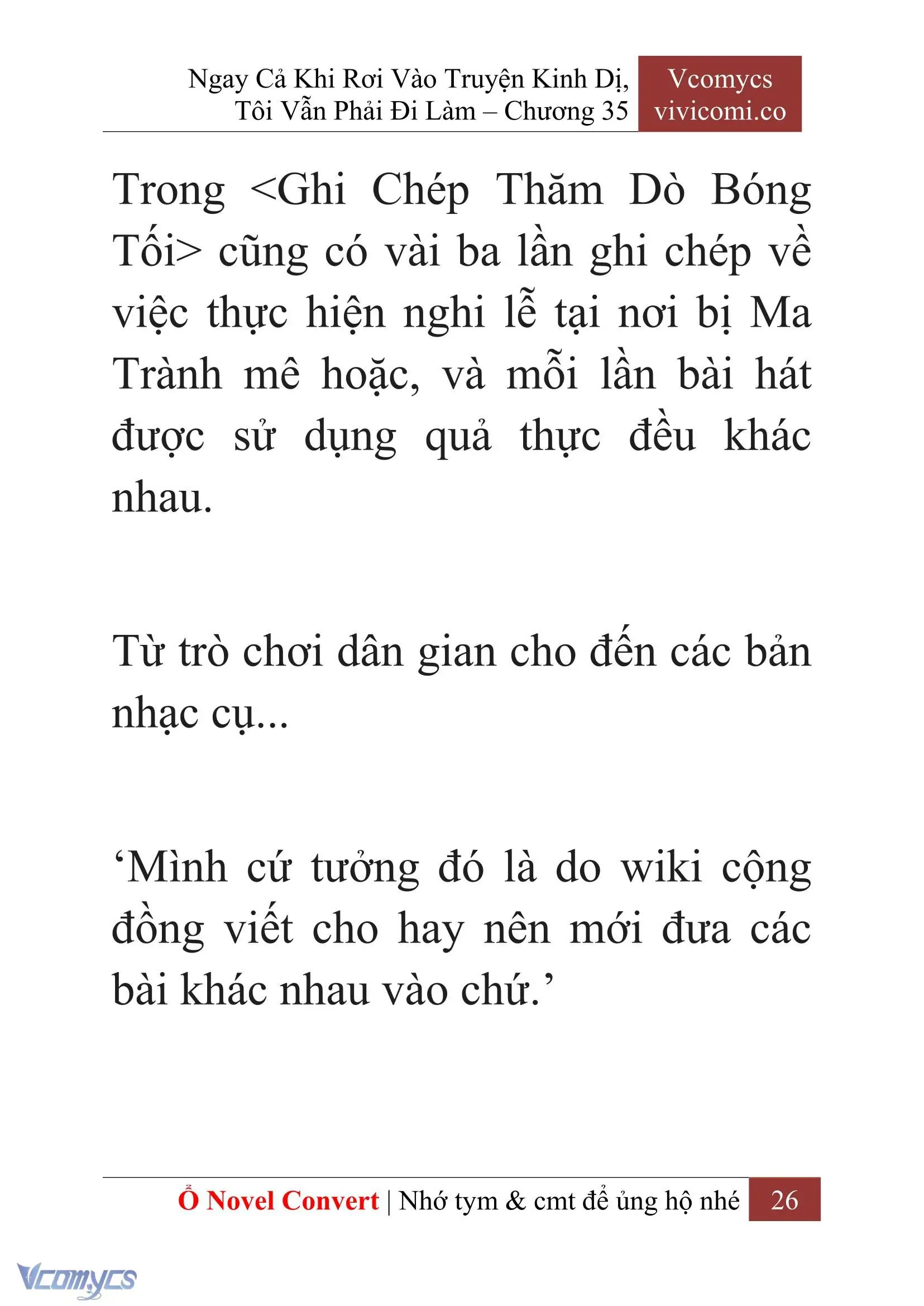 [Novel] Ngay Cả Khi Rơi Vào Truyện Kinh Dị, Tôi Vẫn Phải Đi Làm Chapter 35 - Trang 29