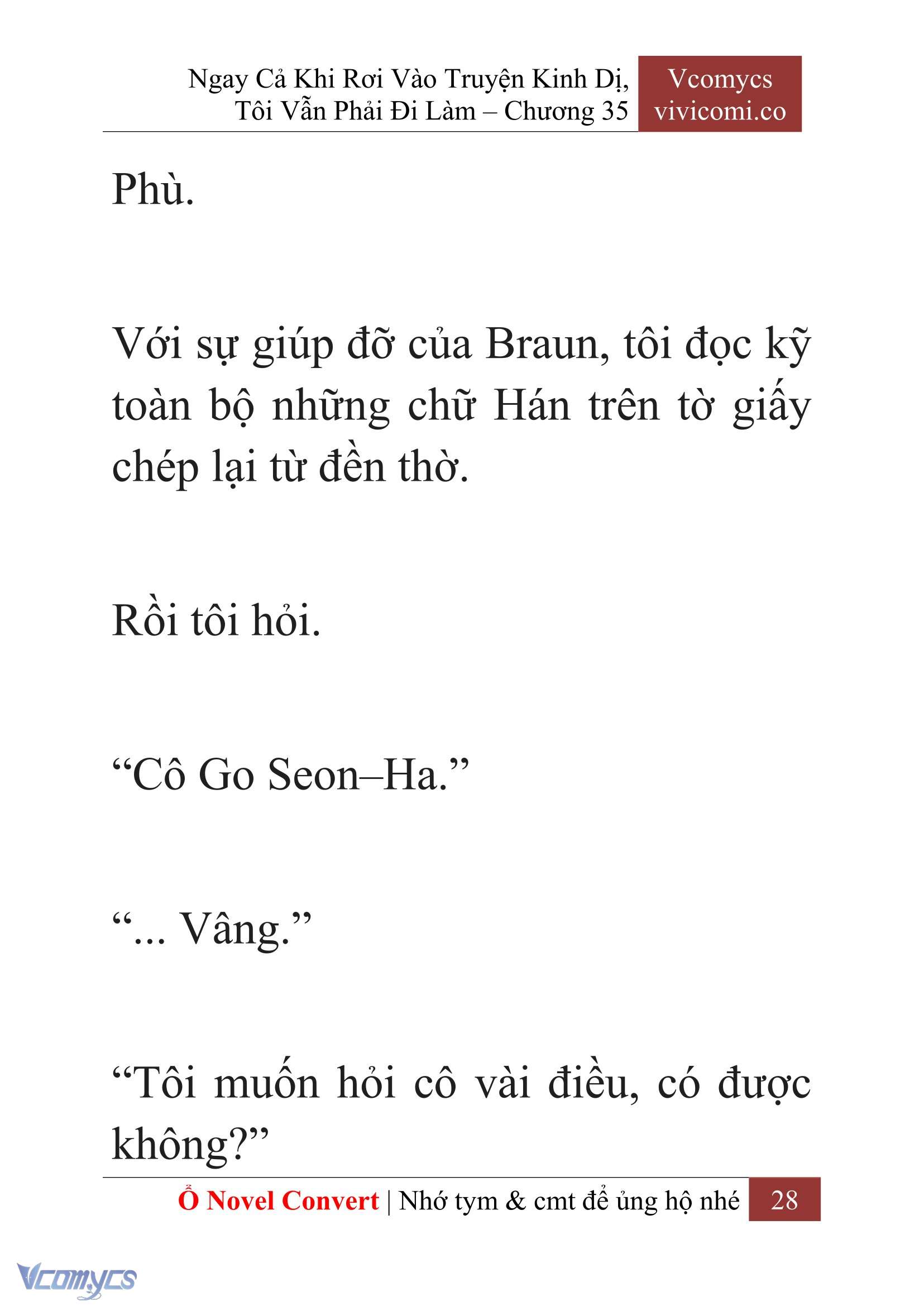 [Novel] Ngay Cả Khi Rơi Vào Truyện Kinh Dị, Tôi Vẫn Phải Đi Làm Chapter 35 - Trang 31