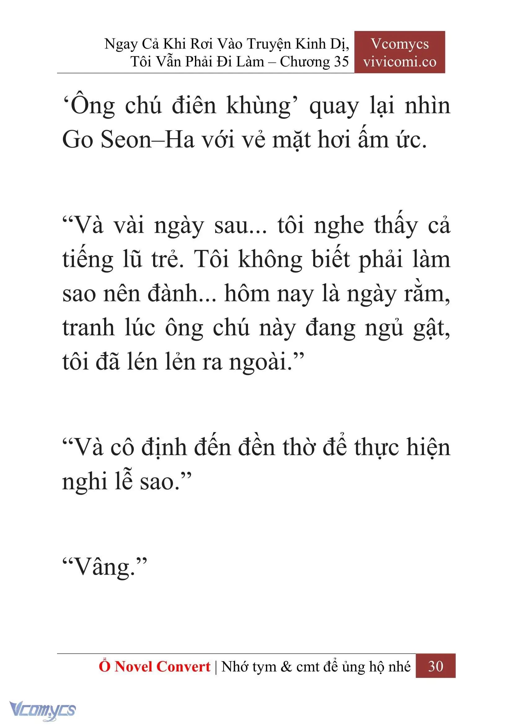 [Novel] Ngay Cả Khi Rơi Vào Truyện Kinh Dị, Tôi Vẫn Phải Đi Làm Chapter 35 - Trang 33