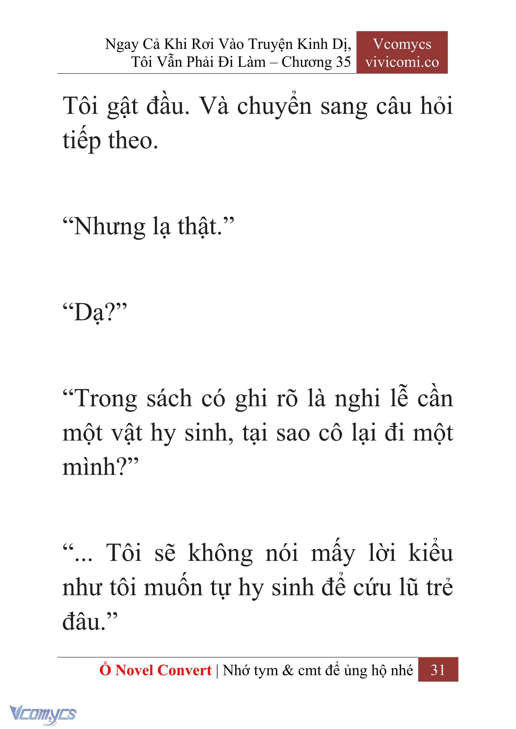 [Novel] Ngay Cả Khi Rơi Vào Truyện Kinh Dị, Tôi Vẫn Phải Đi Làm Chapter 35 - Trang 34