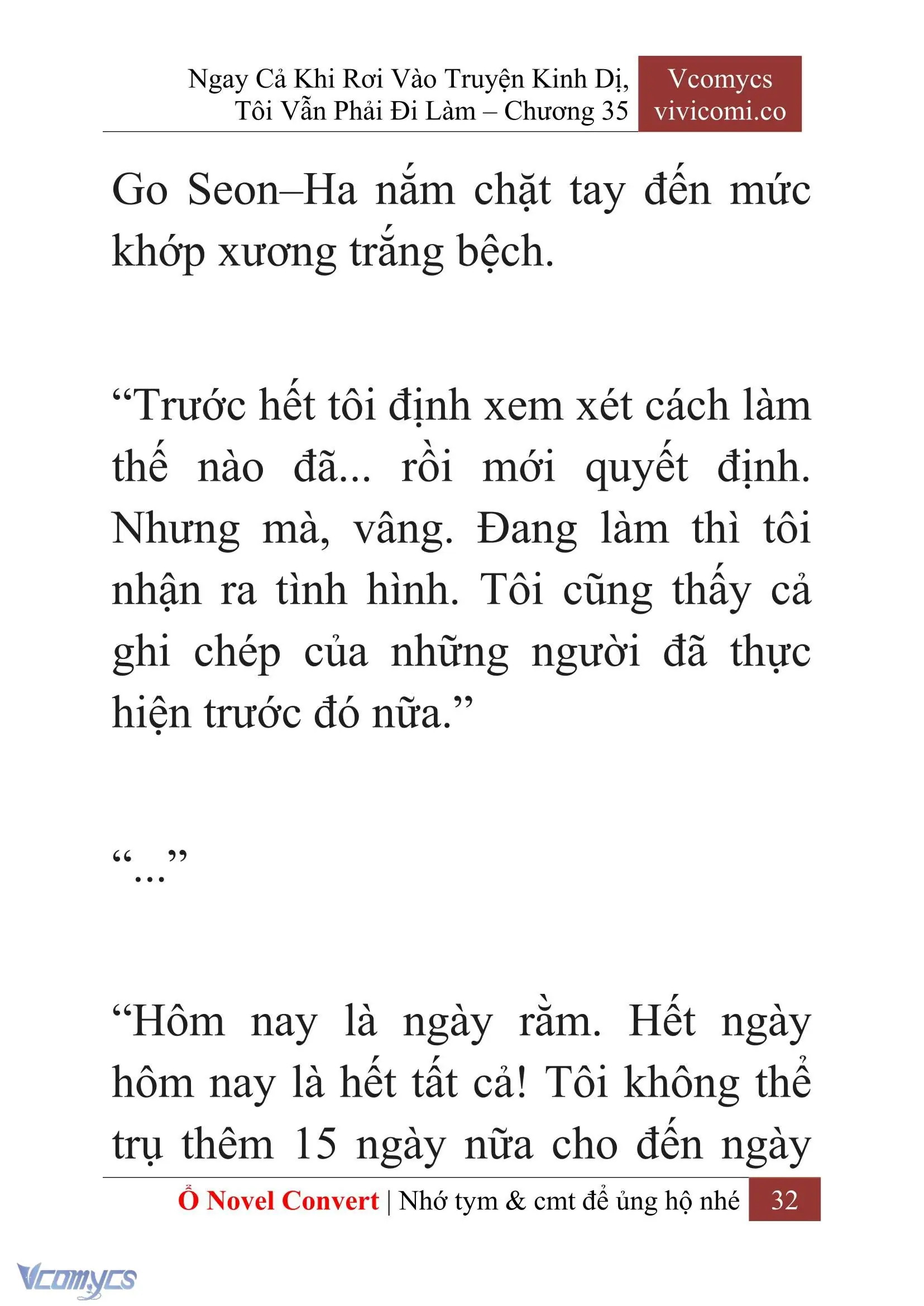 [Novel] Ngay Cả Khi Rơi Vào Truyện Kinh Dị, Tôi Vẫn Phải Đi Làm Chapter 35 - Trang 35