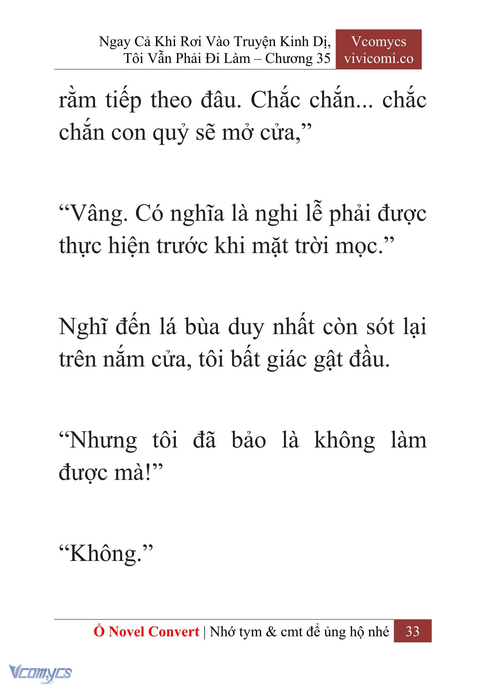 [Novel] Ngay Cả Khi Rơi Vào Truyện Kinh Dị, Tôi Vẫn Phải Đi Làm Chapter 35 - Trang 36