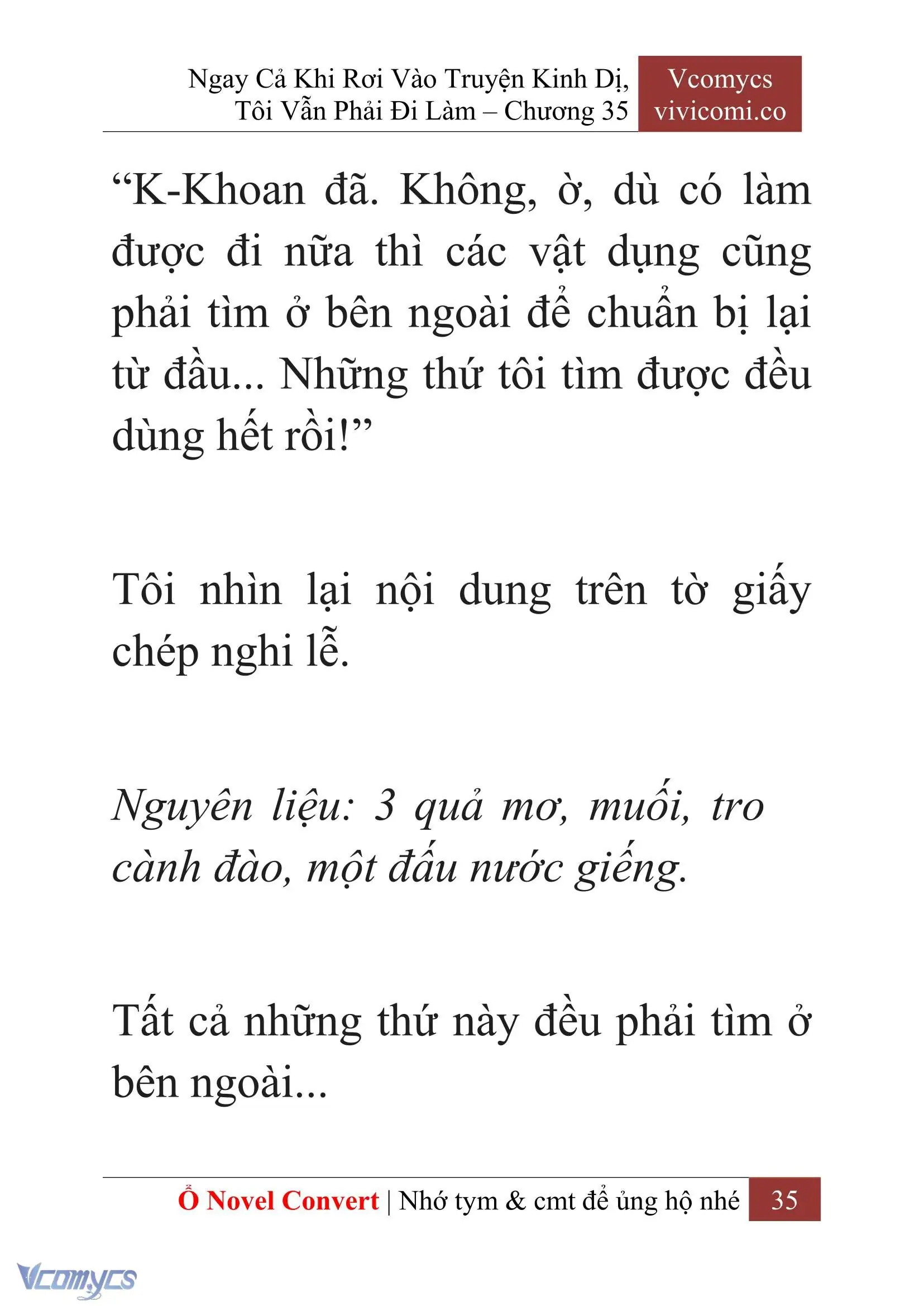 [Novel] Ngay Cả Khi Rơi Vào Truyện Kinh Dị, Tôi Vẫn Phải Đi Làm Chapter 35 - Trang 38