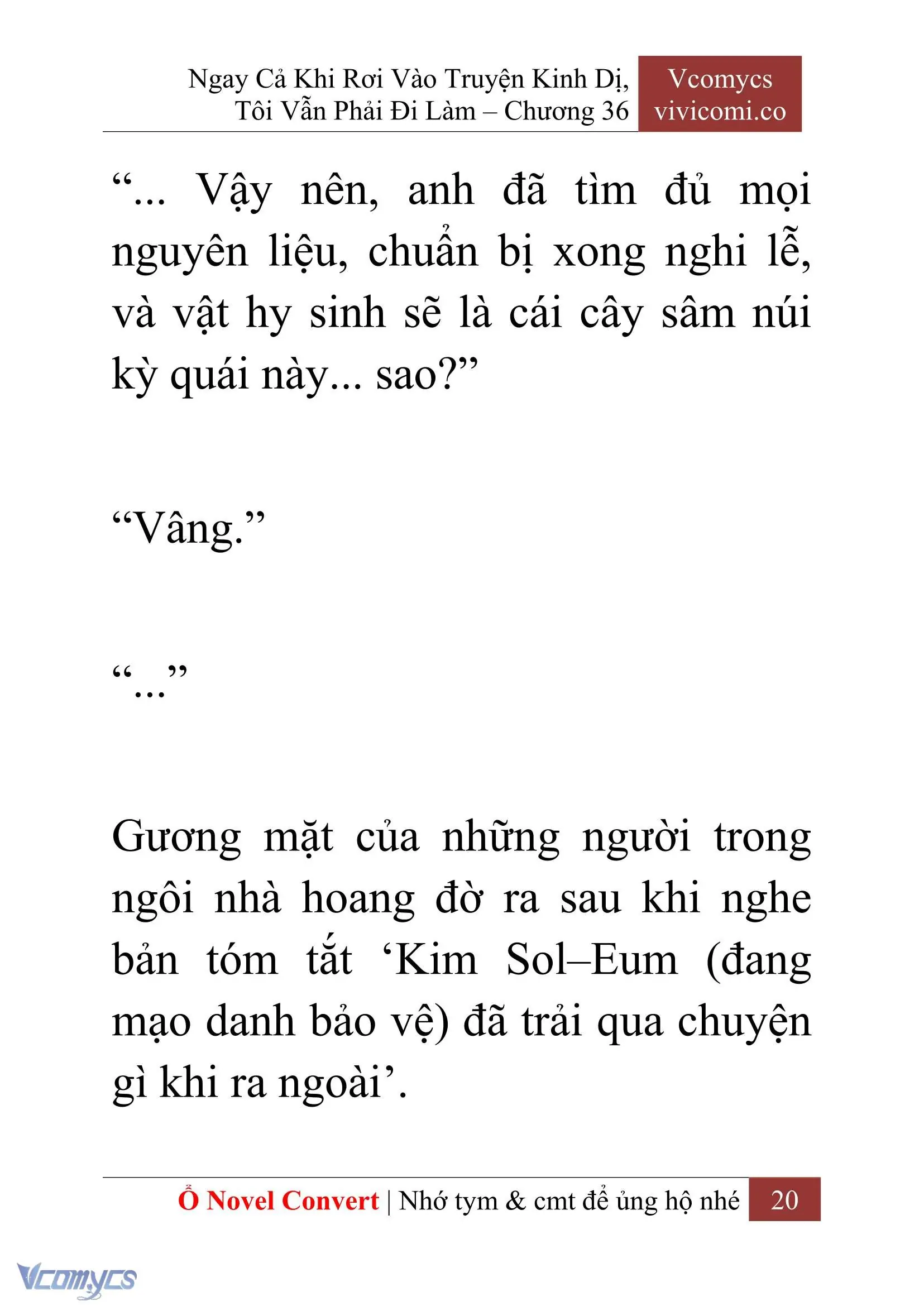 [Novel] Ngay Cả Khi Rơi Vào Truyện Kinh Dị, Tôi Vẫn Phải Đi Làm Chapter 36 - Trang 23