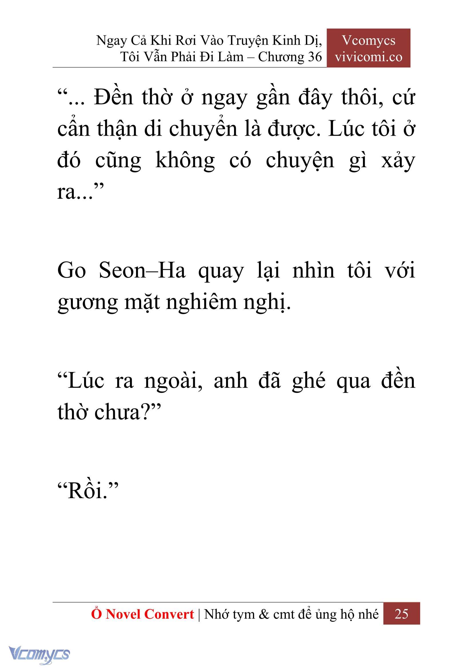 [Novel] Ngay Cả Khi Rơi Vào Truyện Kinh Dị, Tôi Vẫn Phải Đi Làm Chapter 36 - Trang 28