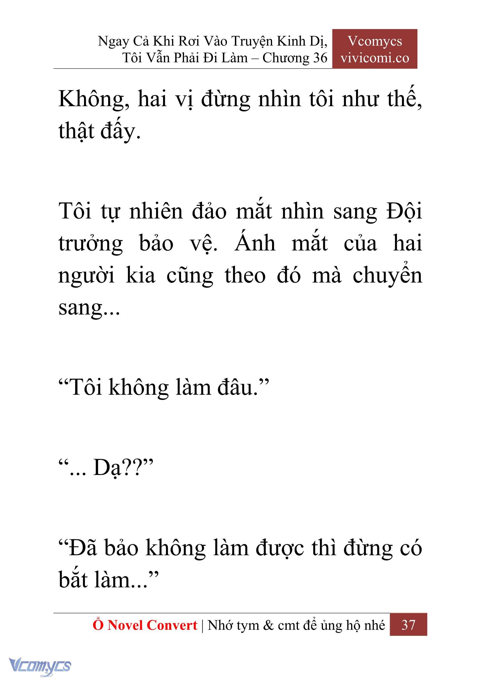 [Novel] Ngay Cả Khi Rơi Vào Truyện Kinh Dị, Tôi Vẫn Phải Đi Làm Chapter 36 - Trang 40