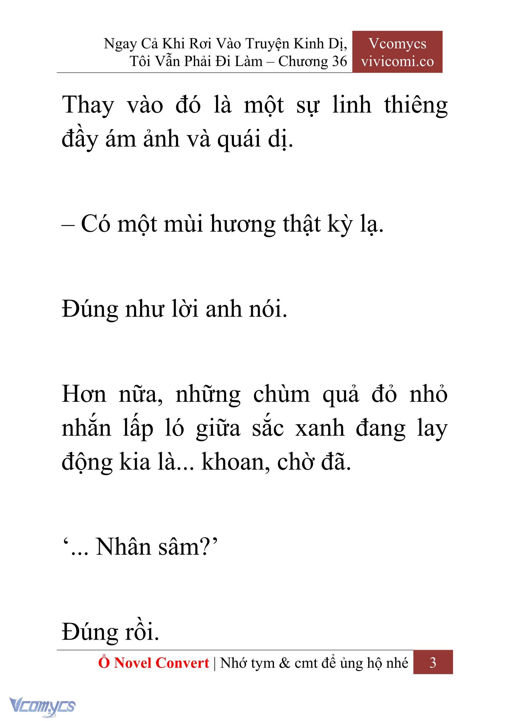 [Novel] Ngay Cả Khi Rơi Vào Truyện Kinh Dị, Tôi Vẫn Phải Đi Làm Chapter 36 - Trang 6