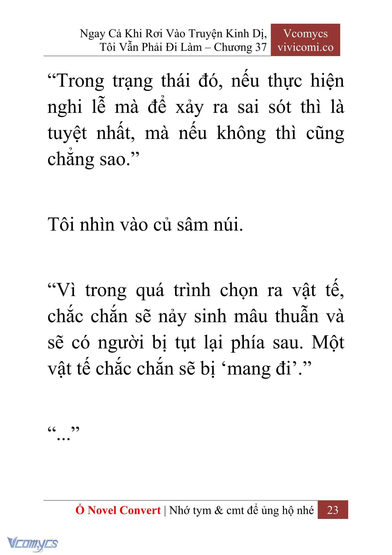 [Novel] Ngay Cả Khi Rơi Vào Truyện Kinh Dị, Tôi Vẫn Phải Đi Làm Chapter 37 - Trang 26